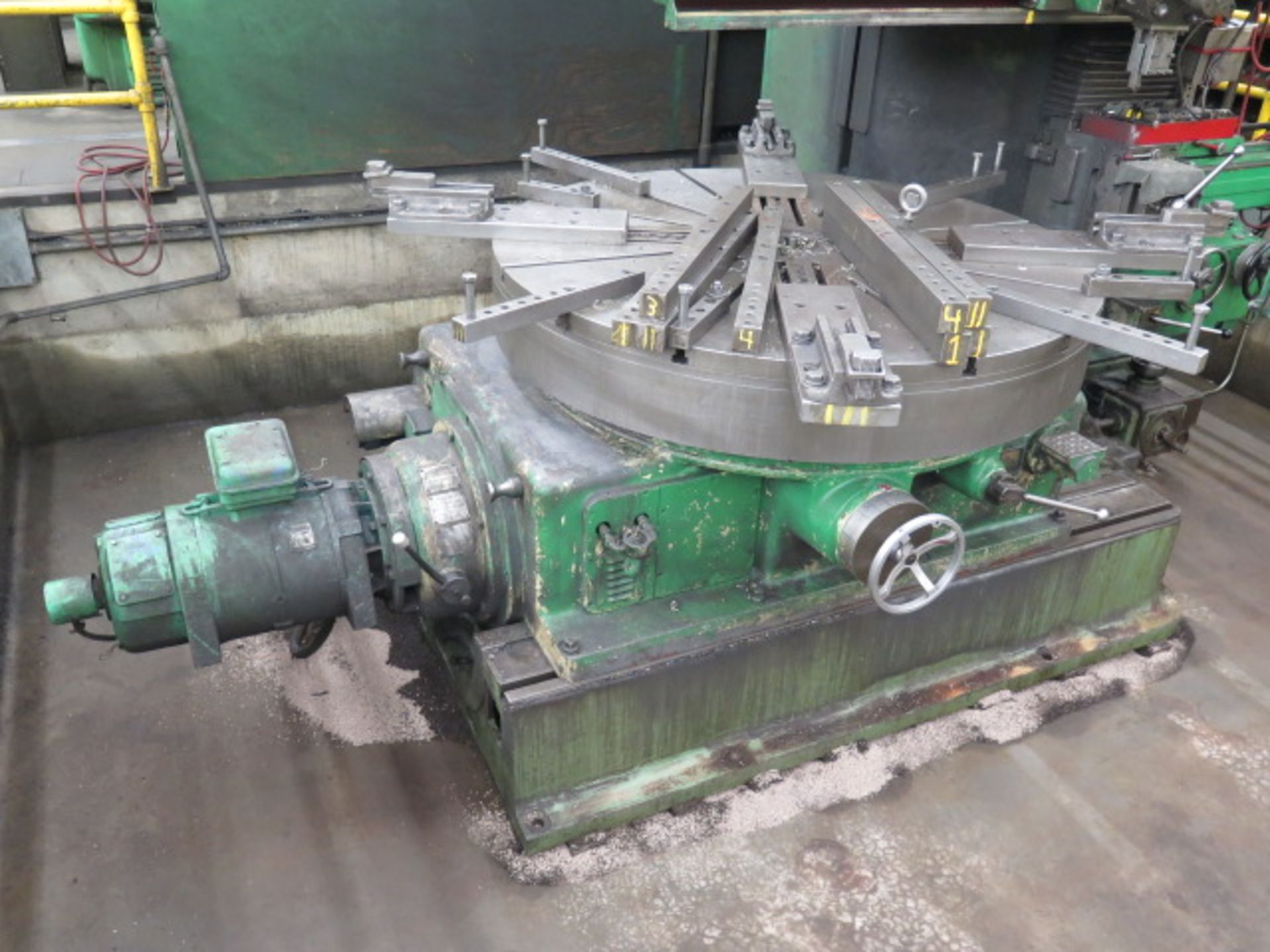 Berthiez type 9340/3 70” to 114” Open Side Vertical Boring Mill s/n 8147-NU w/ Heidenhain DRO, .62- - Image 3 of 15