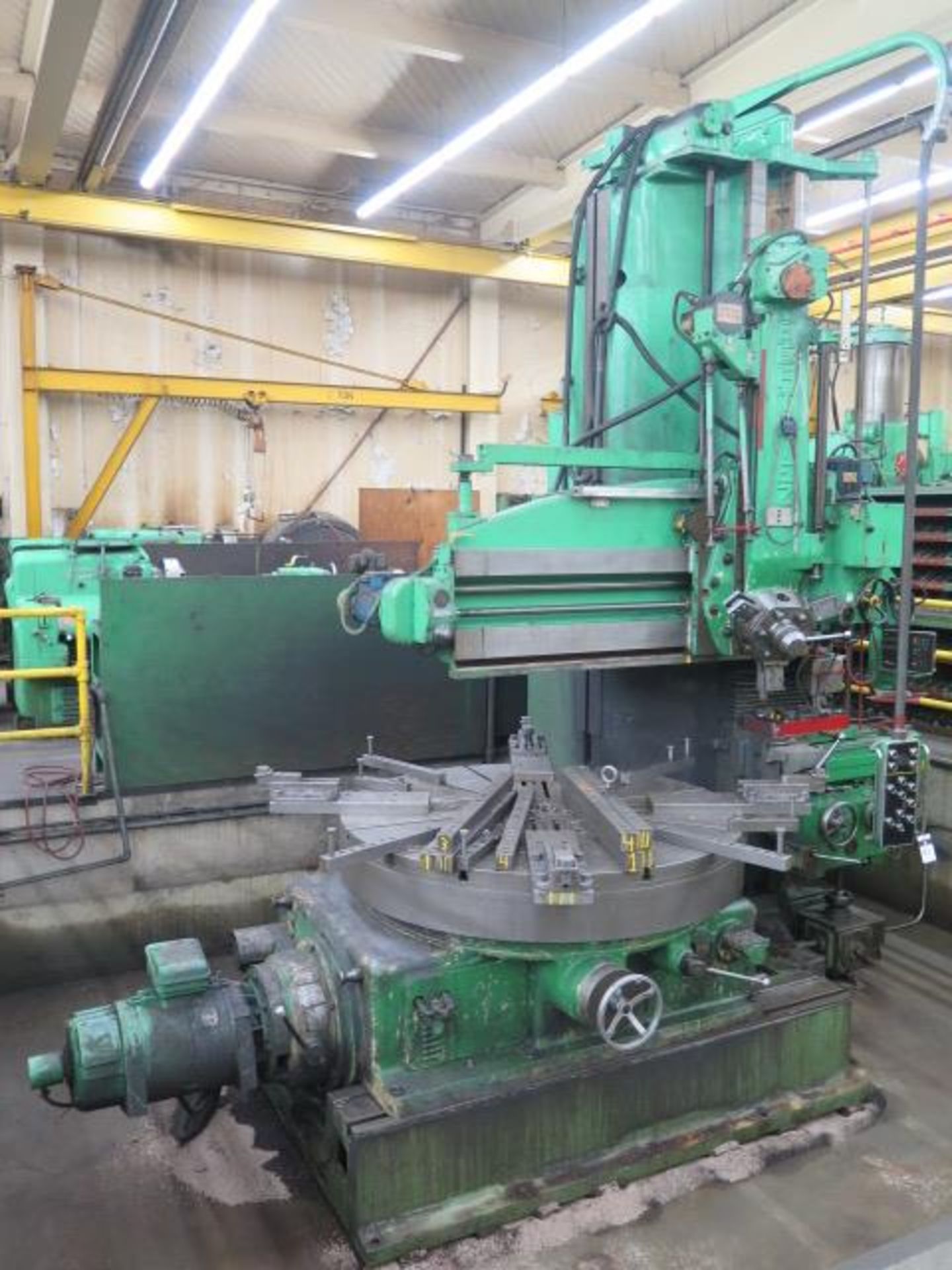 Berthiez type 9340/3 70” to 114” Open Side Vertical Boring Mill s/n 8147-NU w/ Heidenhain DRO, .62-