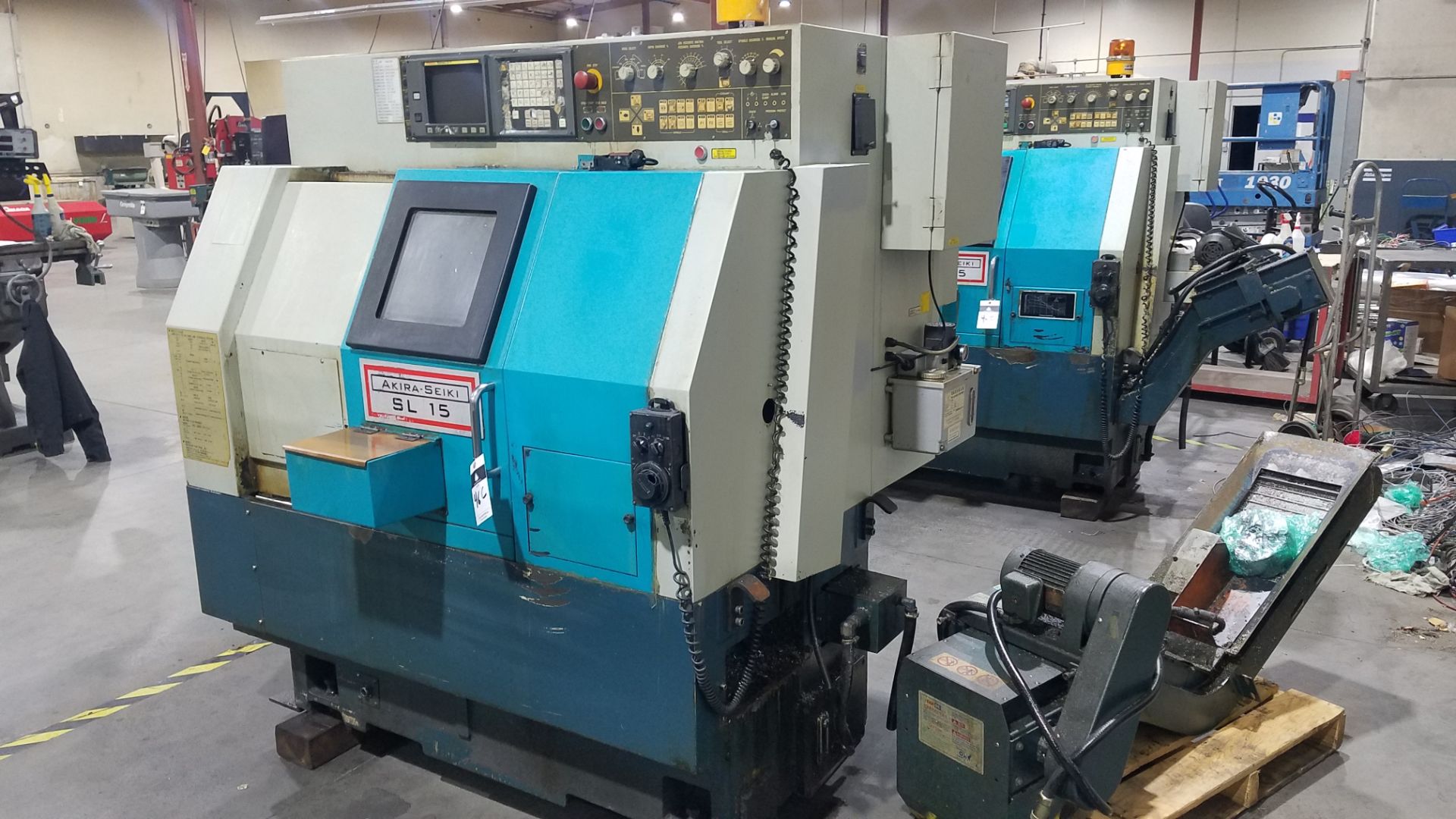 2003 Akira-Seiki SL15 CNC Turning Center, Fanuc O-T Control, 10 Station Turret S/N 03TC195-181 - Image 2 of 10