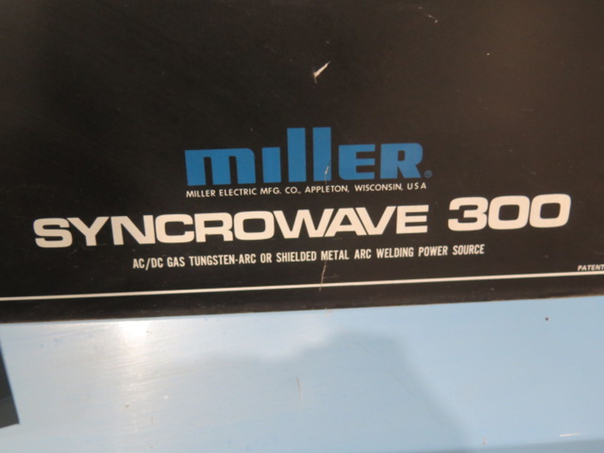 Miller Syncrowave 300 AC/DC Arc welding Power Source s/n JE768628 w/ Bernard Coller and Cart - Image 5 of 5