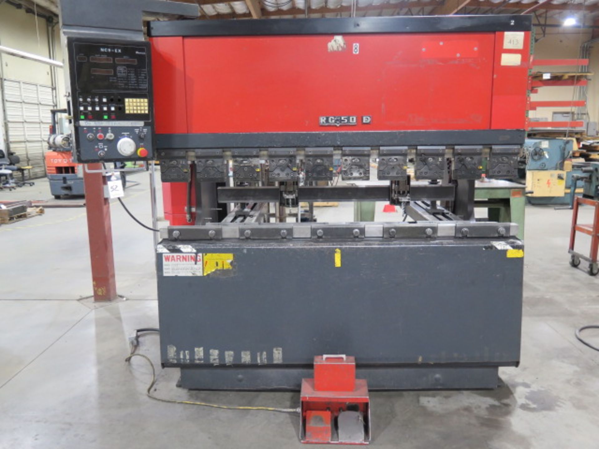 Amada RG-50D mdl. FBD-5020E 50 Ton x 78” CNC Press Brake s/n 5200132 w/ Amada NC9-EX Controls, 78.7”