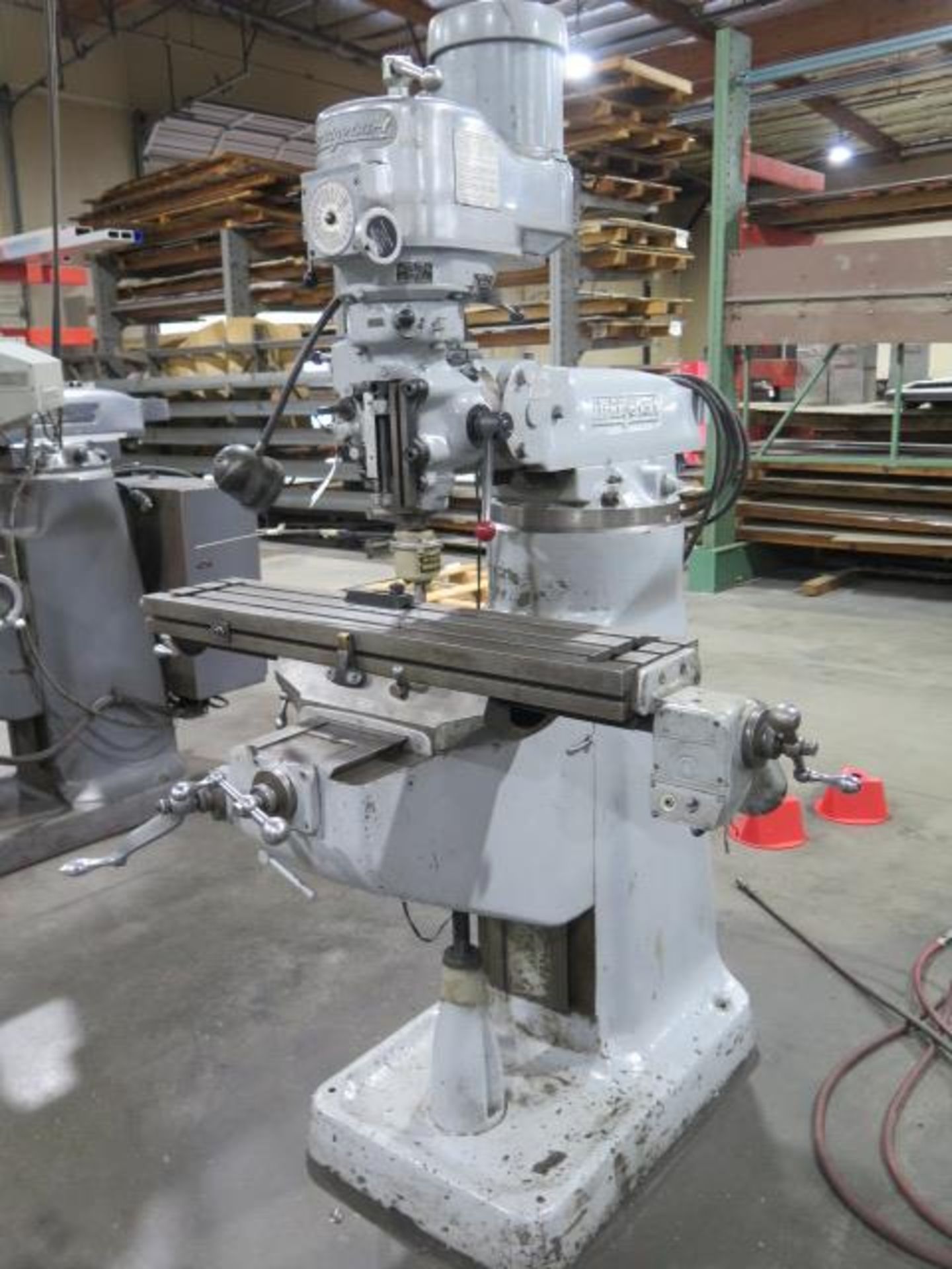 Bridgeport Vertical Mill s/n 157816 w/ 60-4200 Dial Change RPM, Chrome Ways. 9” x 42” Table - Image 2 of 6