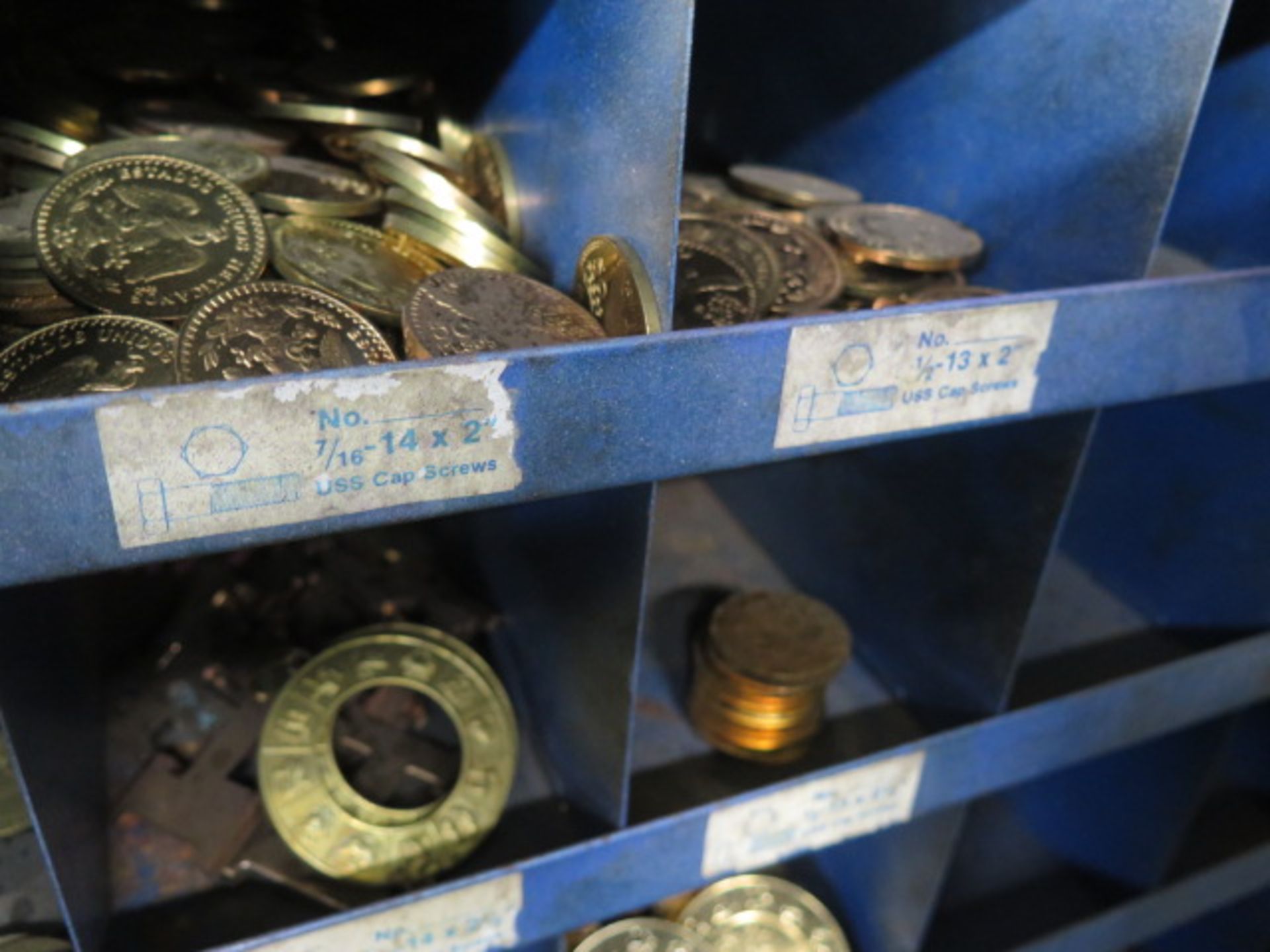 Coin Blanks, Test Pieces and Misc w/ Cabinet - Image 5 of 7