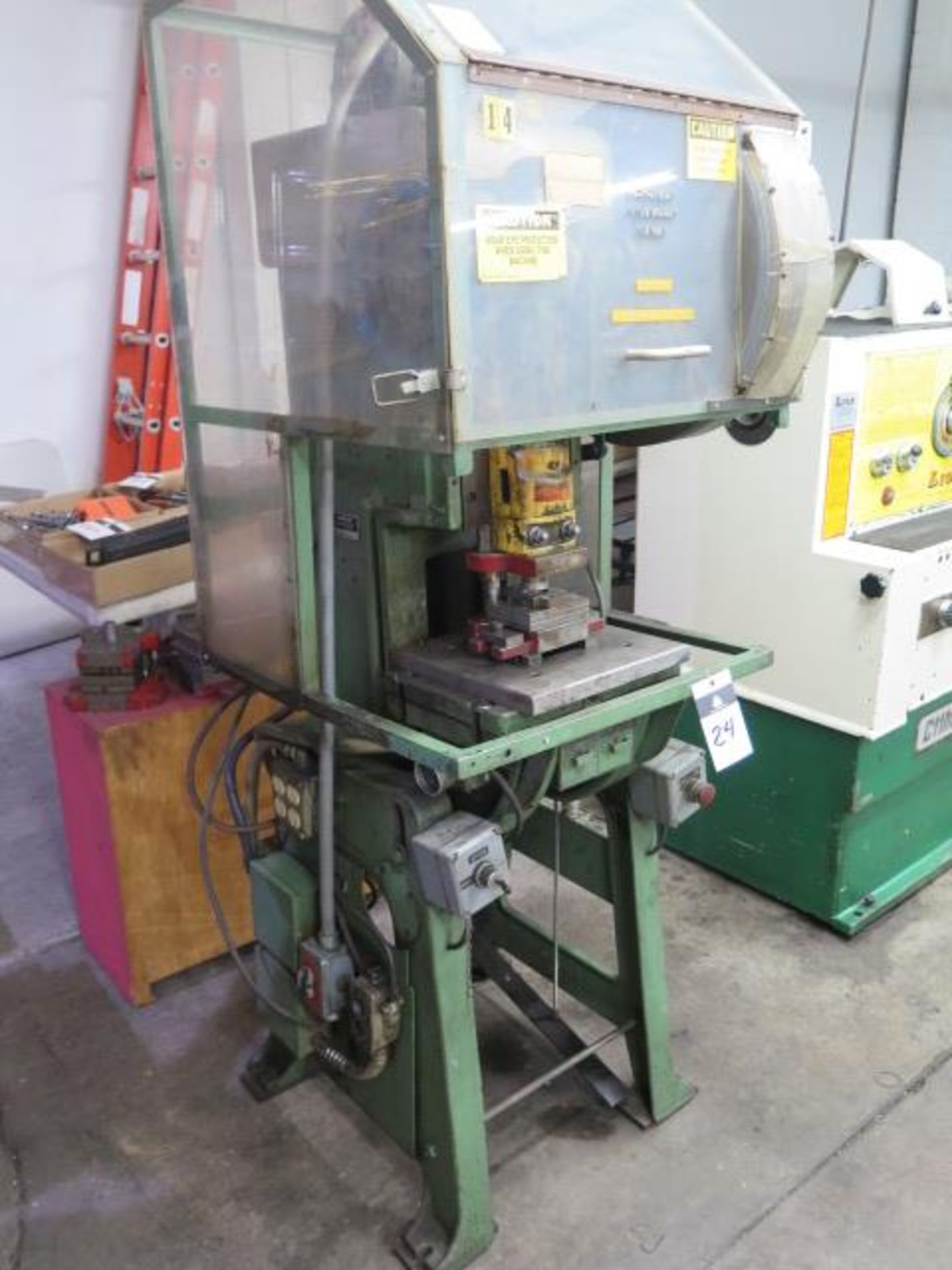 Kenco mdl. 12-113 12-Ton OBI Stamping Press s/n L84-765 w/ 1 ½” Stroke, 185 Strokes/Min, 10 ½” x 14” - Image 2 of 6