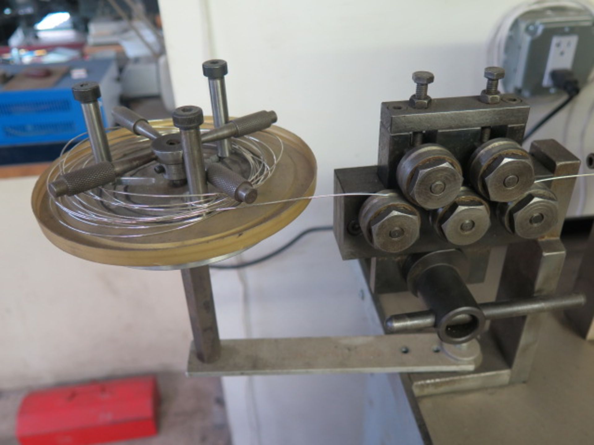 Ear Ring Post Machine w/ Wire Straightener , Grooving Slide and Shear - Image 3 of 6