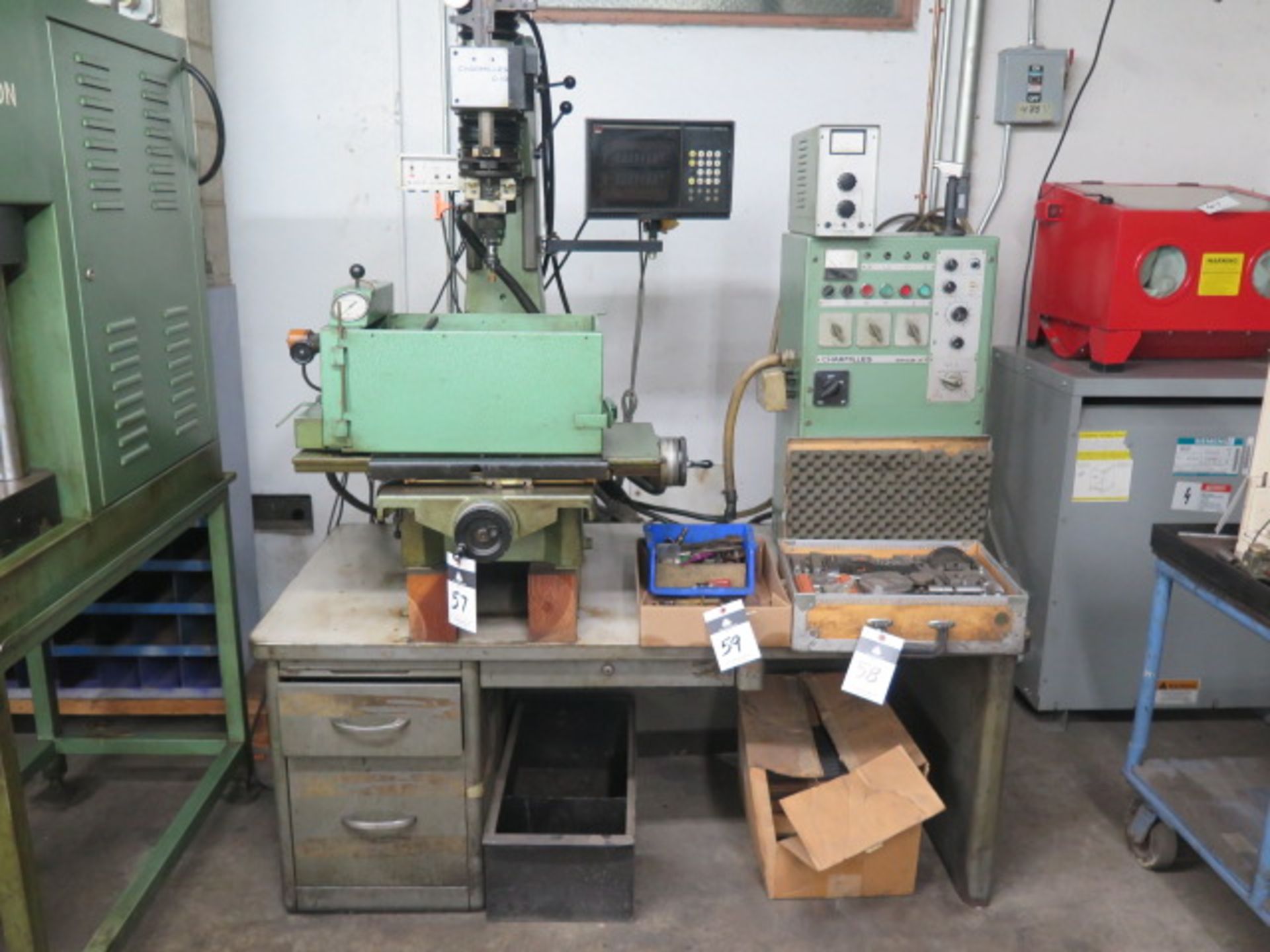 Charmilles D10 Die Sinker EDM Machine w/ Anilam Wizard DRO, Charmilles Isopulse 12 Control Power