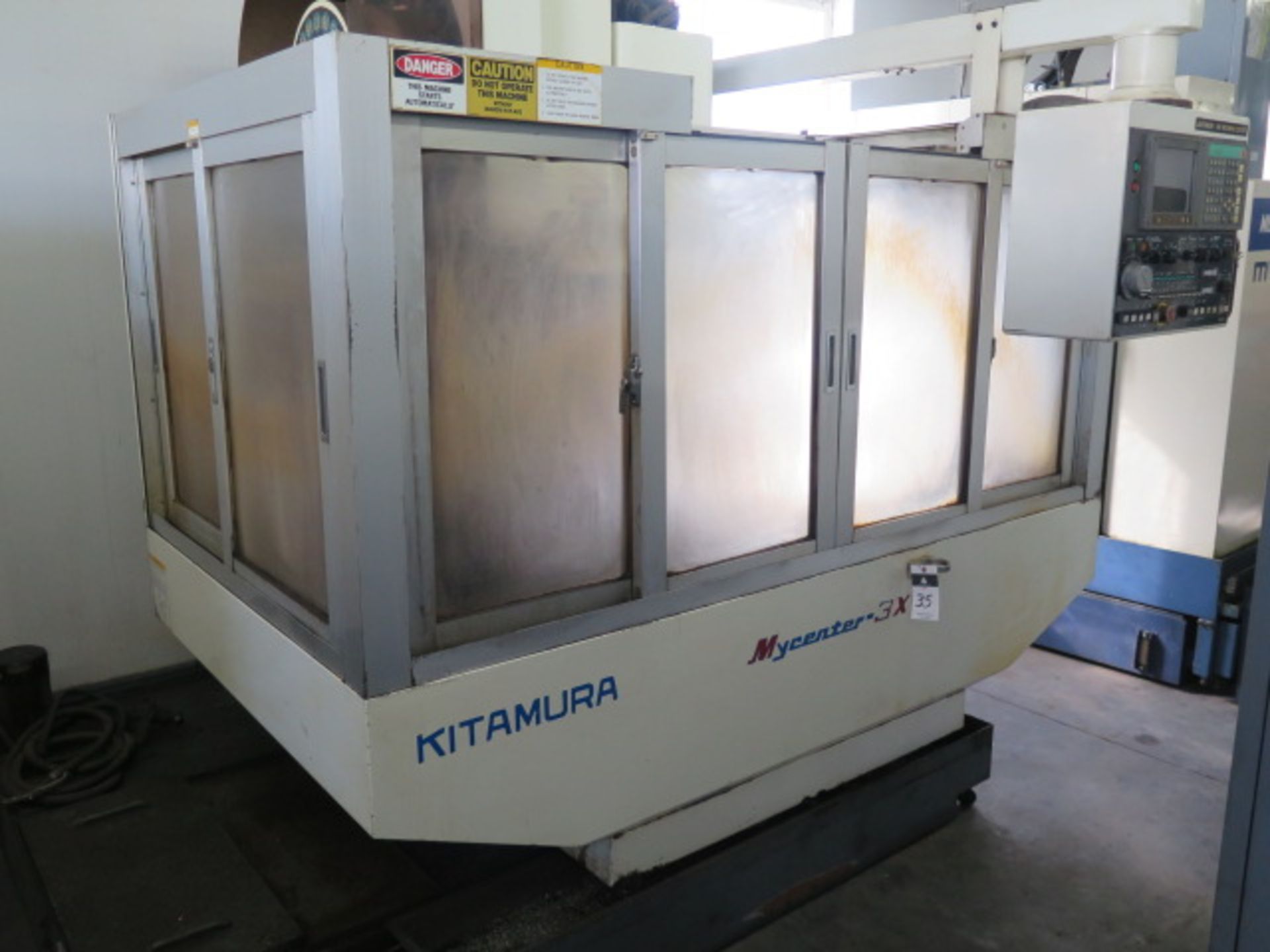 Kitamura Mycenter-3X CNC Vertical Machining Center s/n 11959 w/ Yasnac Controls, 20-Station ATC,