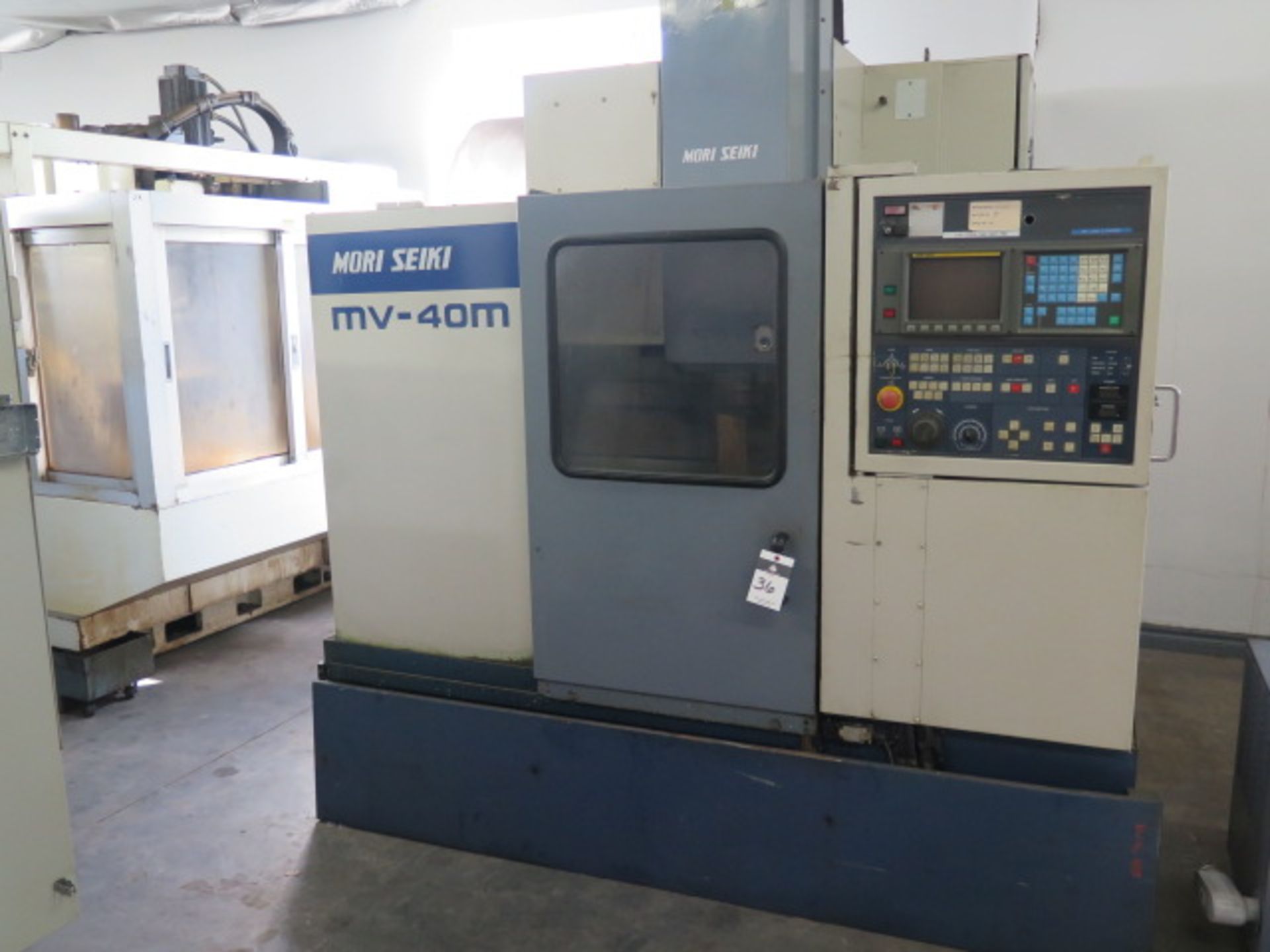 Mori Seiki MV-40M CNC Vertical Machining Center s/n 4880 w/ Fanuc MF-M7 Controls, 20-Station ATC, - Image 2 of 12