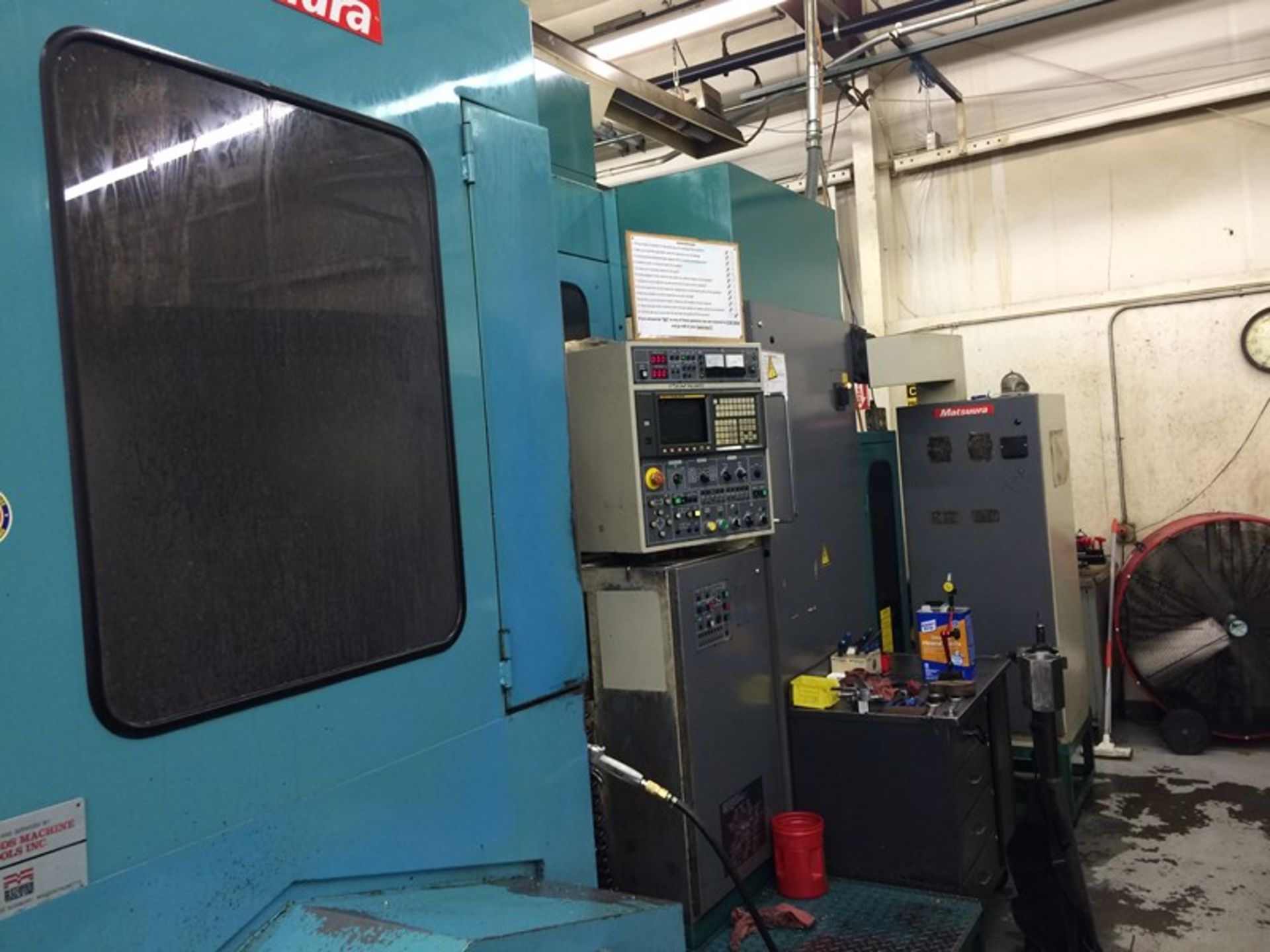 1997 Matsuura 900H 2-Pallet CNC Horizontal Machining Center w/ Fanuc 15M Controls, 100-ATC, CAT-50 - Image 8 of 8