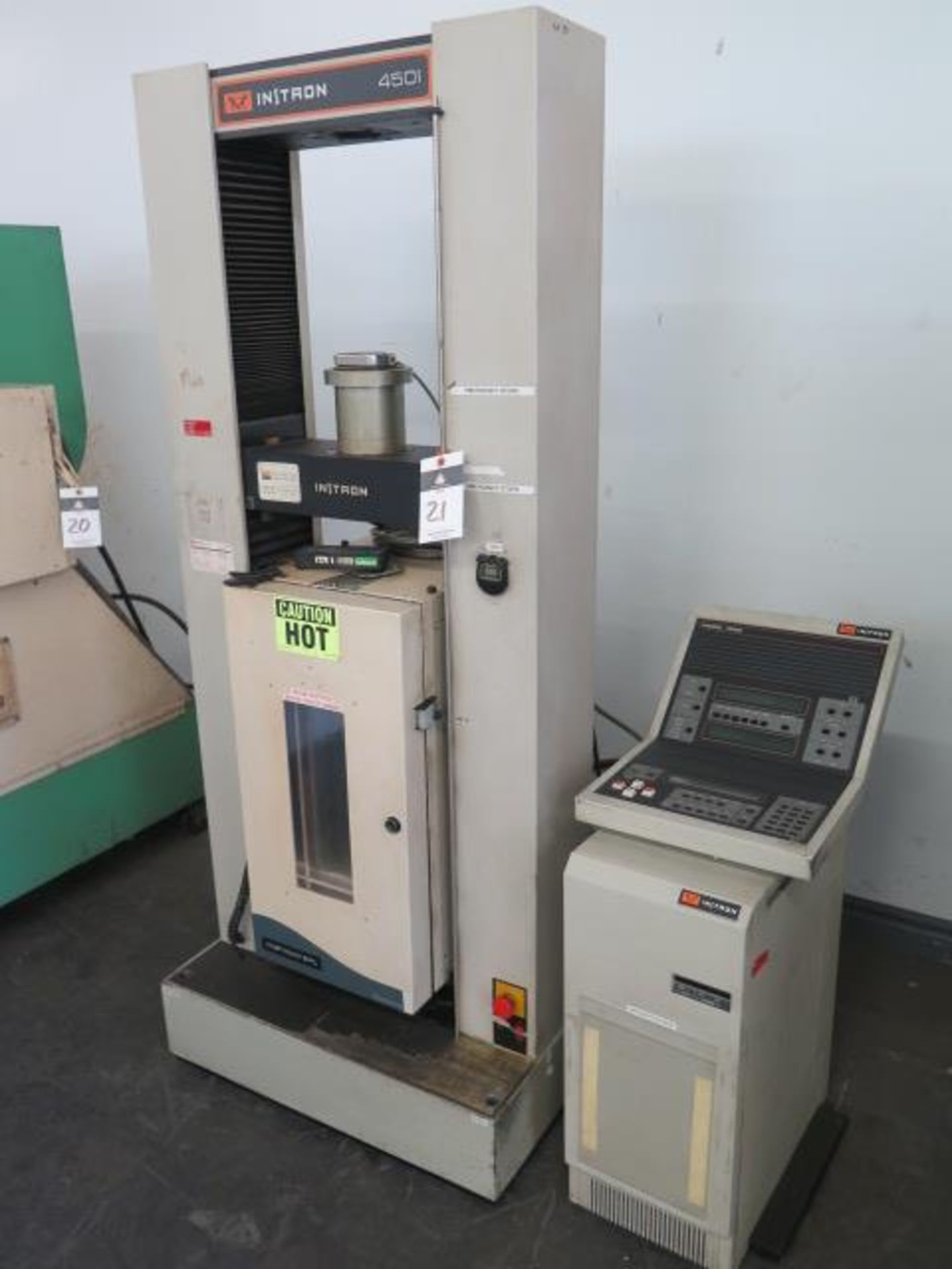 Instron 4501 Tensile Tester s/n H3105 w/ Digital Controls, Heat Wave Test Chamber (Oven) - Image 2 of 8