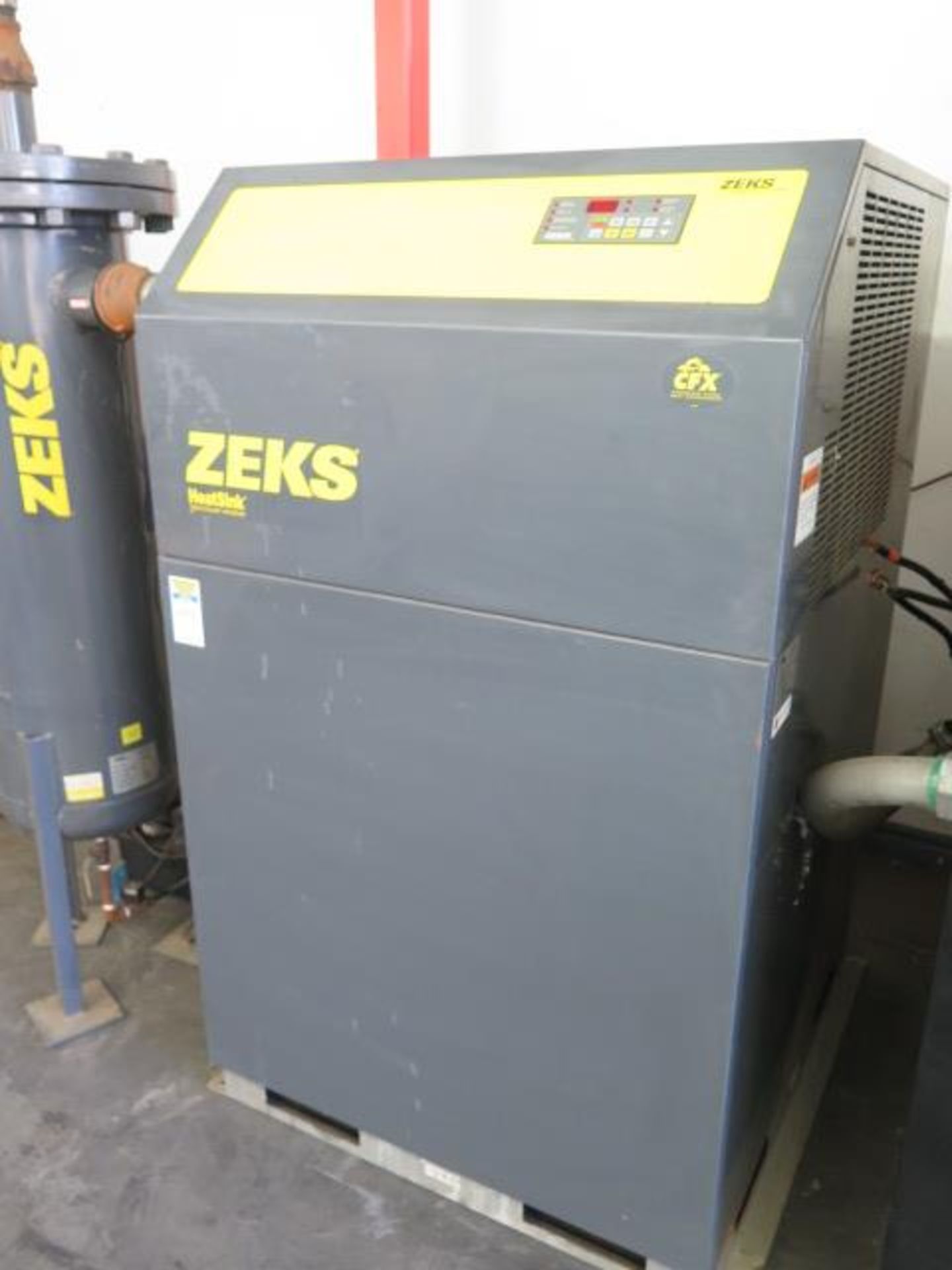 Zeks “Heat Sink” mdl. 600HSFA400 Refrigerated Air Dryer s/n 550637 w/ Zeks Filter Unit and Quincy - Image 4 of 8