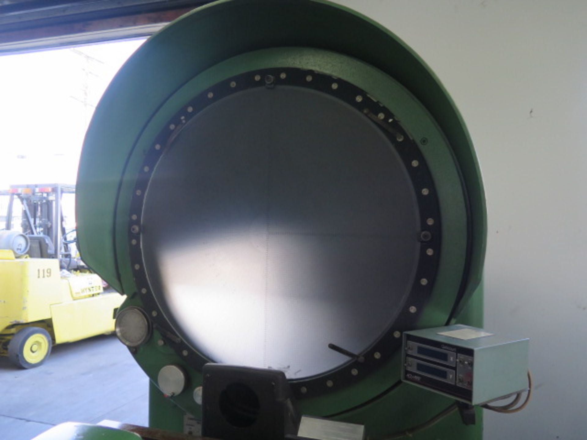 Ex-Cell-O mdl. 30-826 30" Floor Model Optical Comparator s/n 8260270 w/ Acu-Rite Qwikcount DRO, 10X, - Image 3 of 10