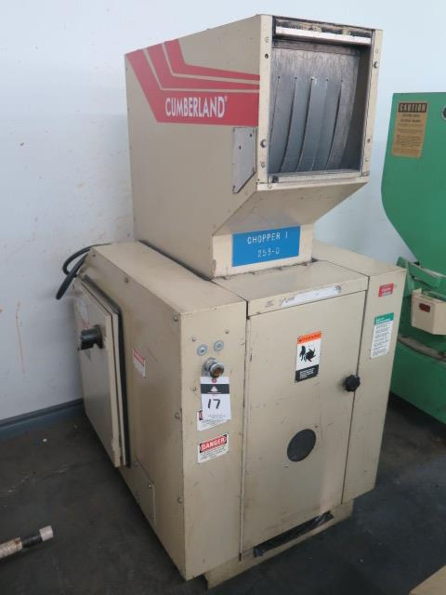 2000 Cumberland mdl. 12X12 12” Plastics Granulator s/n 293000-00510