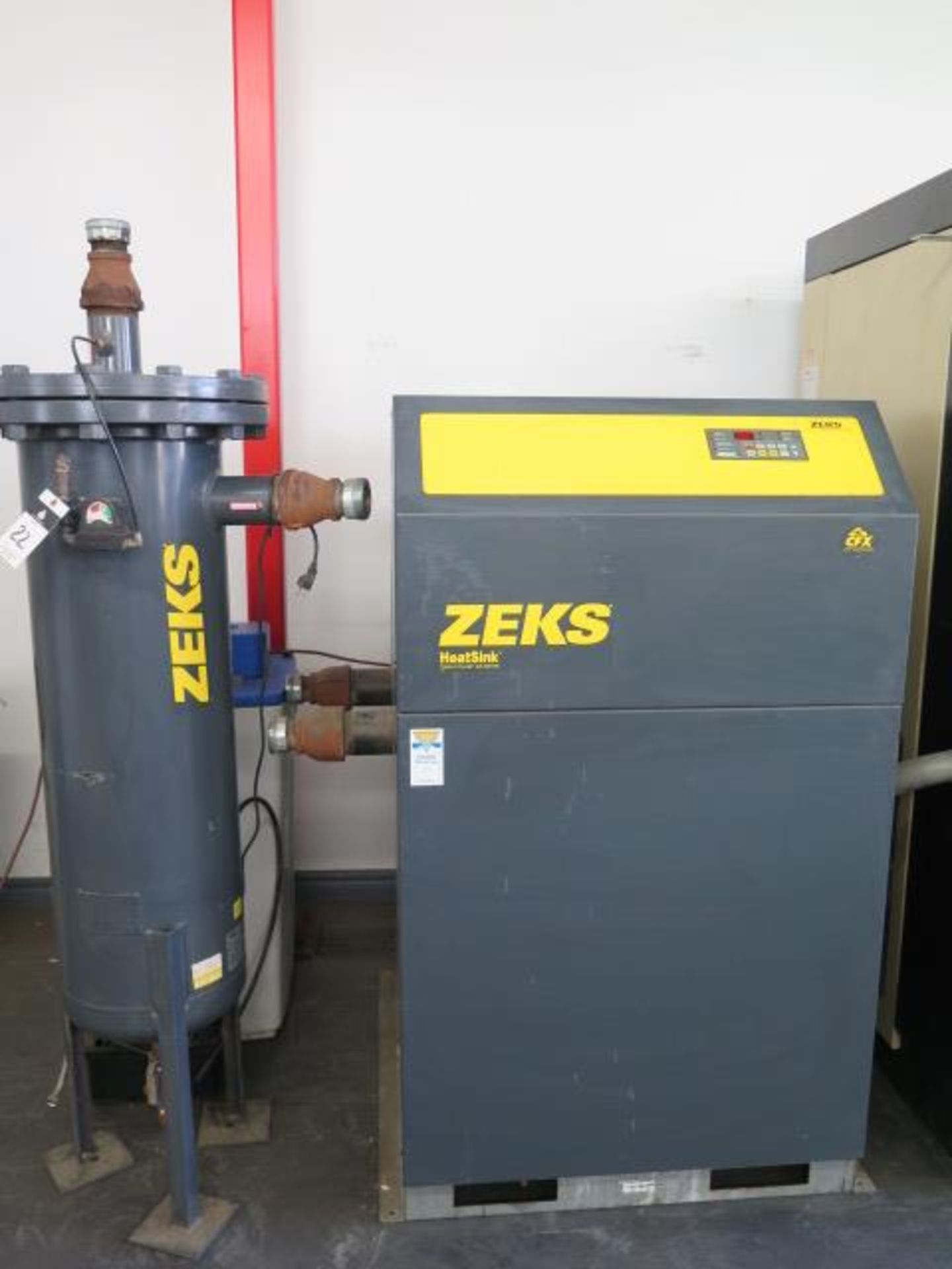 Zeks “Heat Sink” mdl. 600HSFA400 Refrigerated Air Dryer s/n 550637 w/ Zeks Filter Unit and Quincy - Image 2 of 8