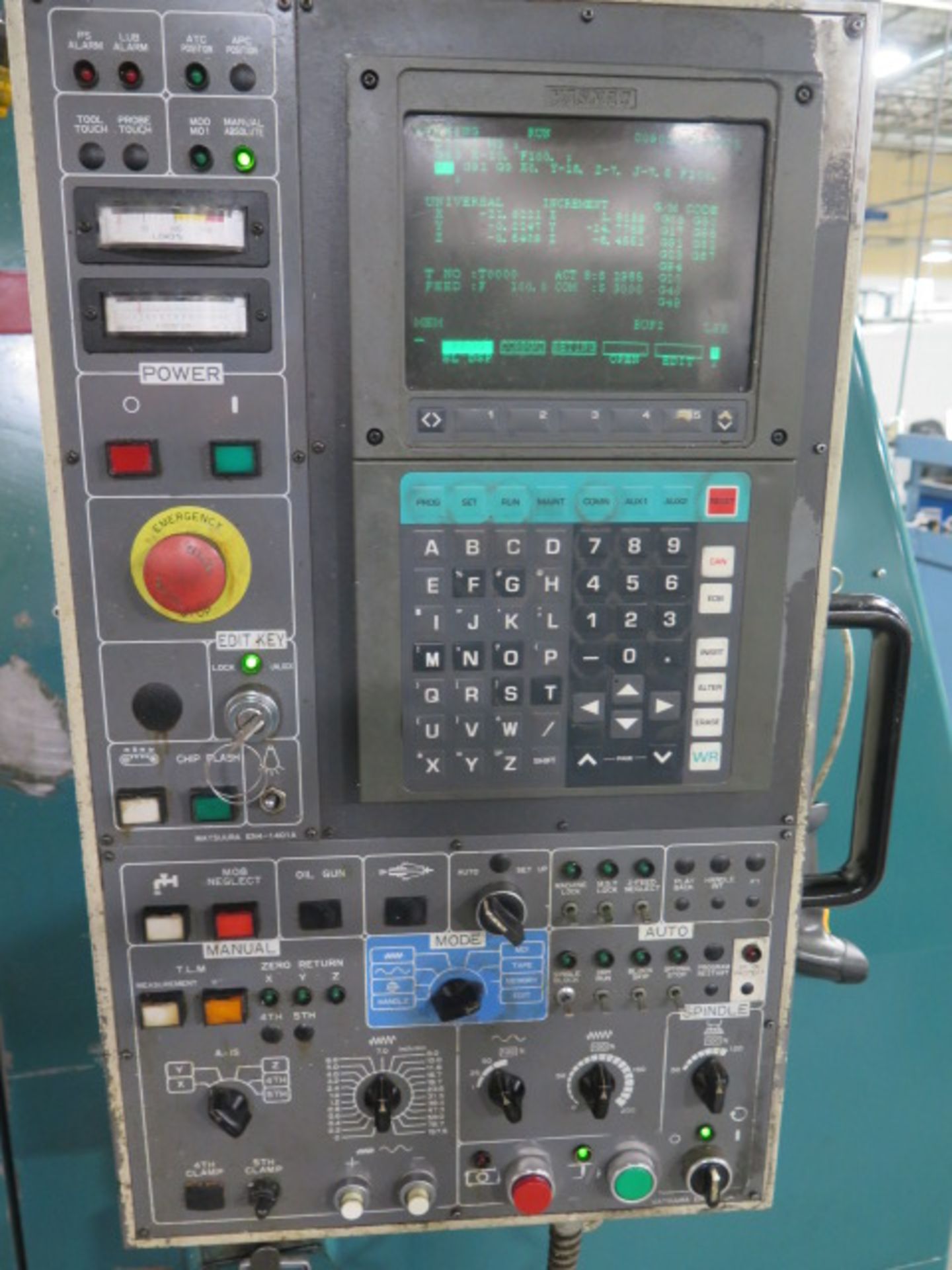 Matsuura MC-1000VF CNC Vertical Machining Center s/n 930310330 w/ Yasnac Controls, Hand Wheel, 30-S - Image 6 of 18