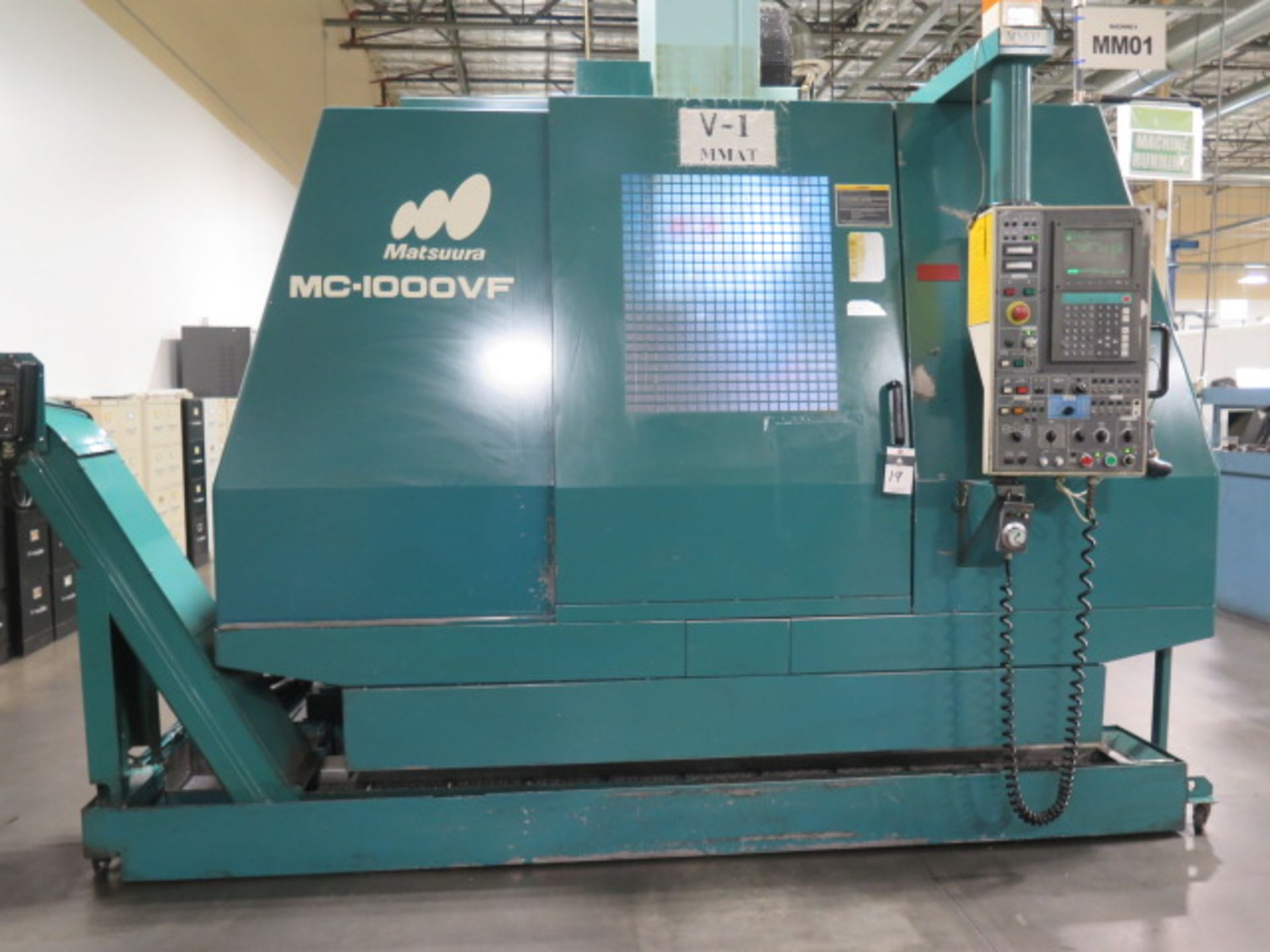 Matsuura MC-1000VF CNC Vertical Machining Center s/n 930310330 w/ Yasnac Controls, Hand Wheel, 30-S