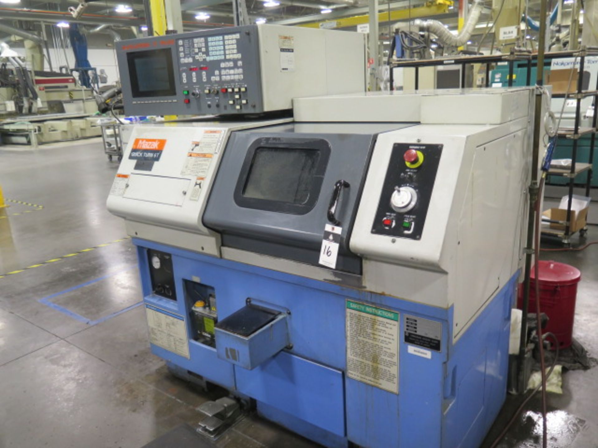 1997 Mazak Quick Turn 6T CNC Turning Center s/n 126692 w/ Mazatrol t-Plus Controls, Tool Presetter, - Image 2 of 15