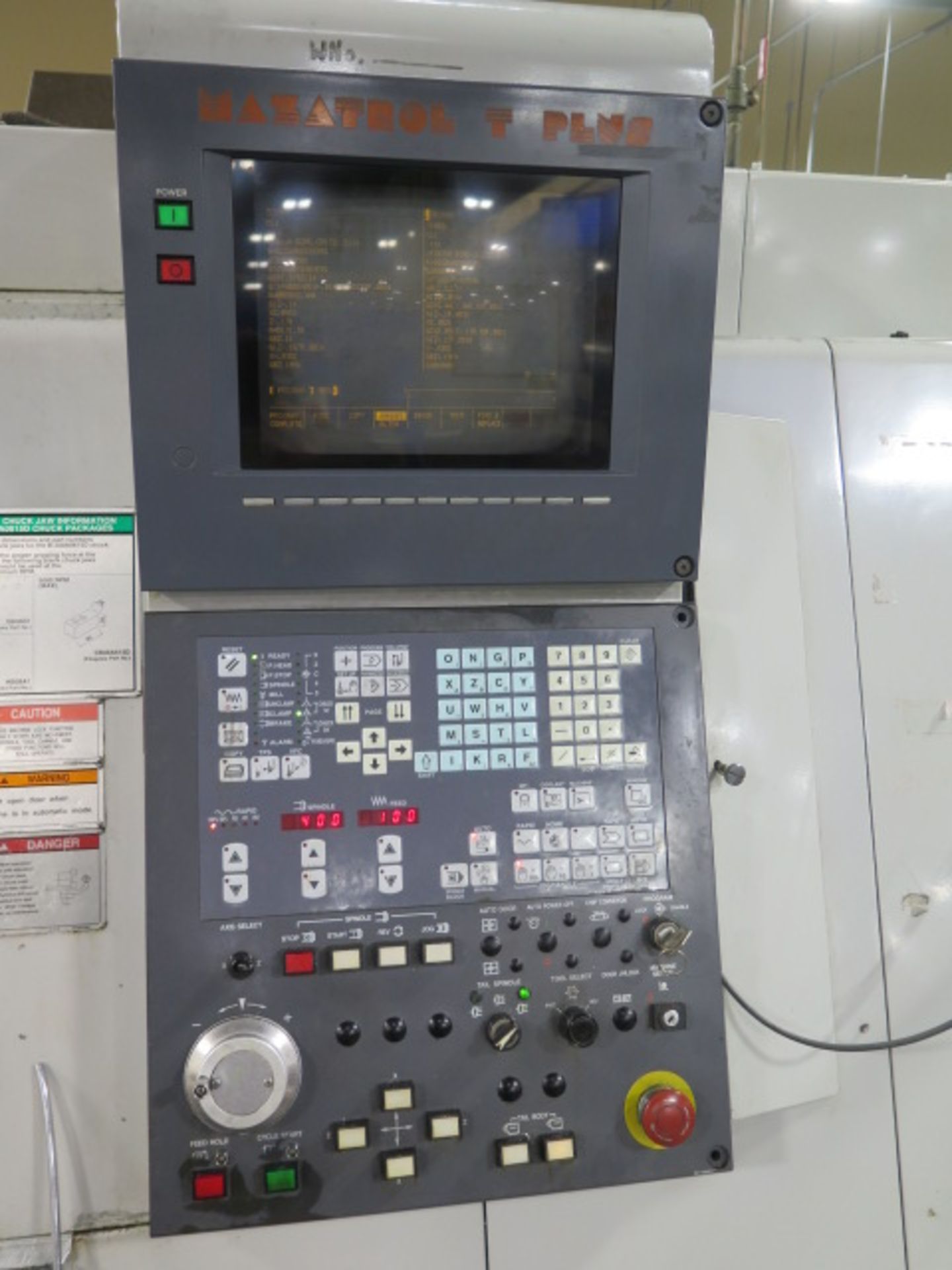1995 Mazak SQT-15 MARK II CNC Turning Center s/n 117196 w/ Mazatrol T-Plus Controls, Tool Presetter - Image 6 of 17