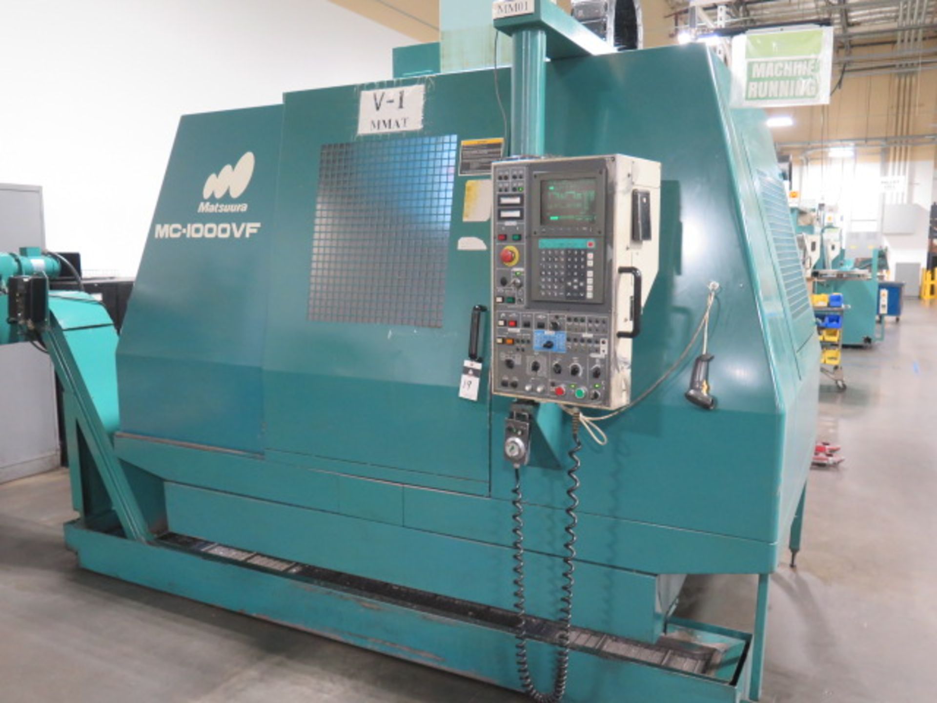 Matsuura MC-1000VF CNC Vertical Machining Center s/n 930310330 w/ Yasnac Controls, Hand Wheel, 30-S - Image 2 of 18