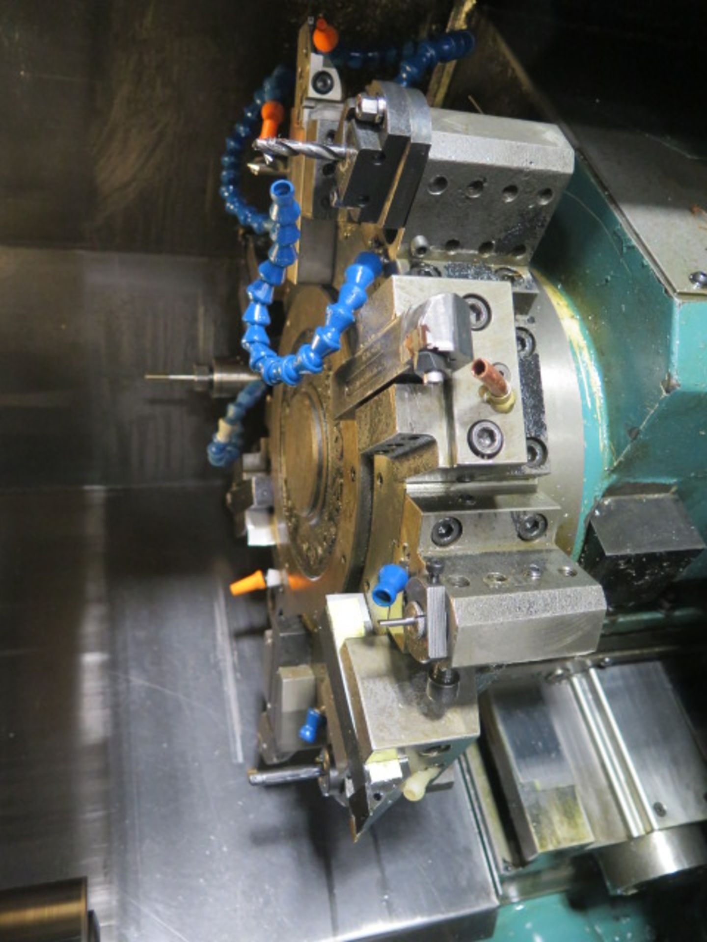 Nakamura-Tone SC-150 CNC Turning Center s/n S150808 w/ Fanuc Series 21i-T Controls, 12-Station Turre - Image 9 of 14