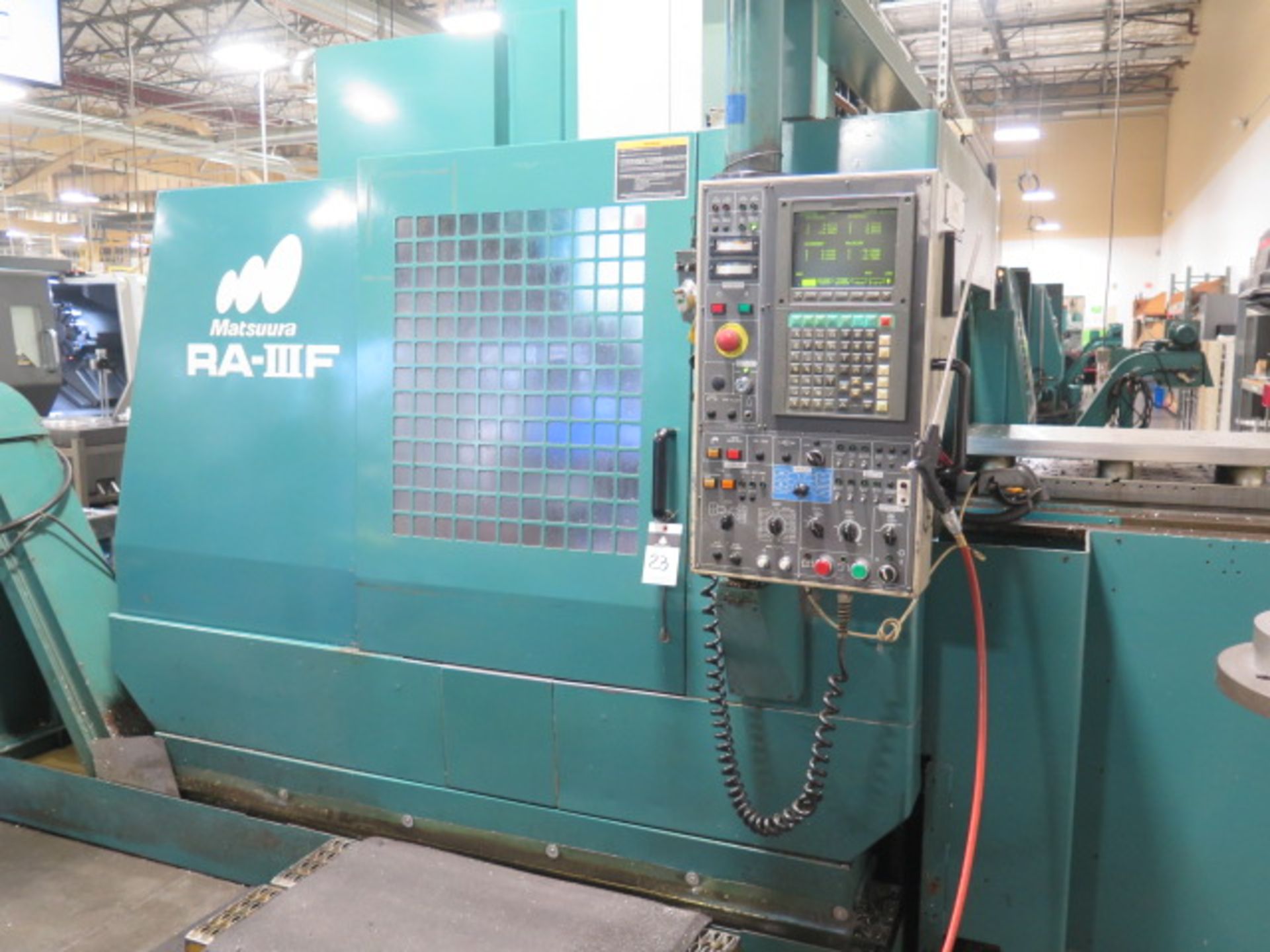 Matsuura RA-3F 2-Pallet CNC Vertical Machining Center s/n 950711554 w/ Yasnac i-80 Controls, Hand Wh - Image 2 of 22