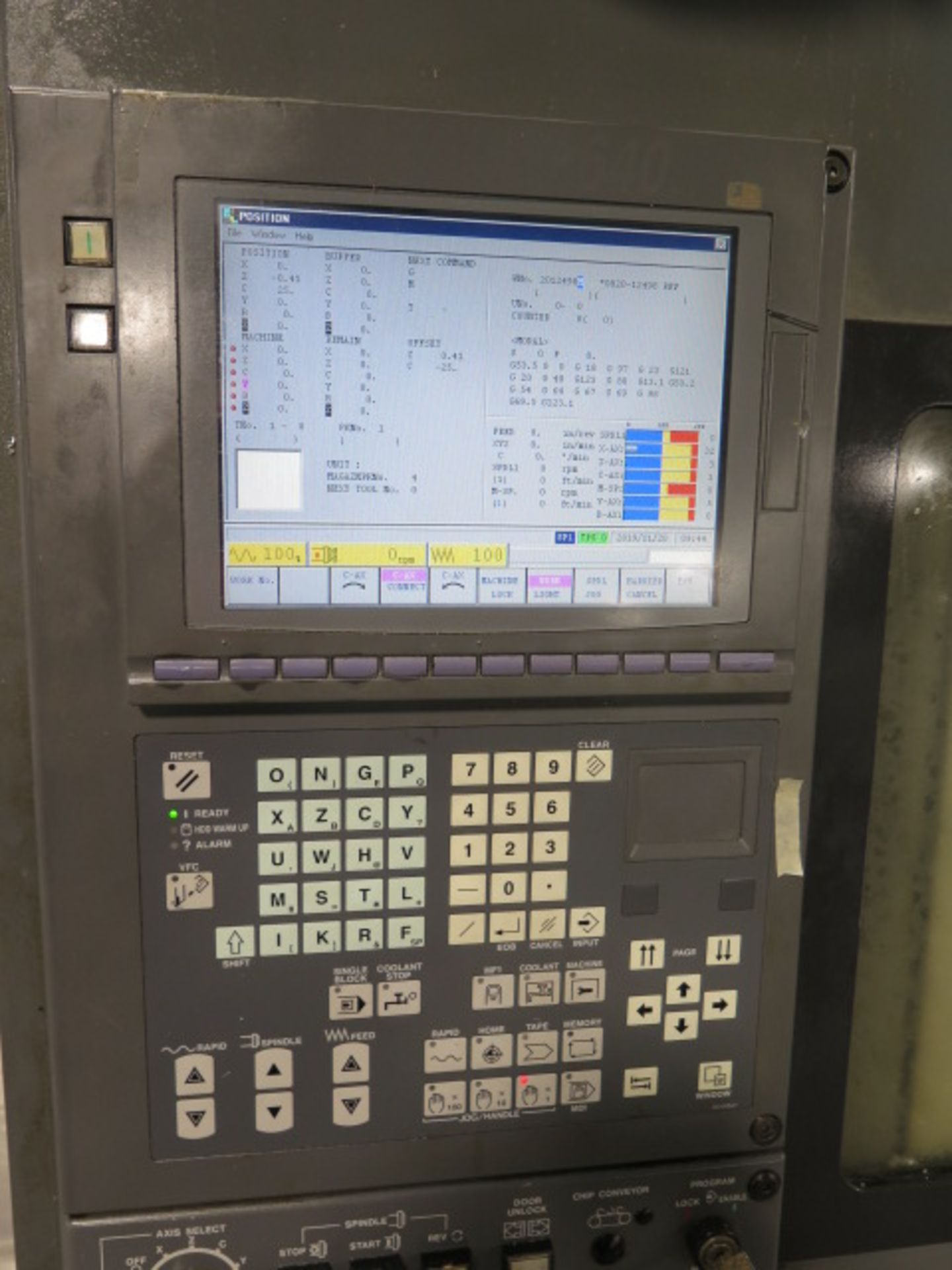 2000 Mazak Integrex 300SY Twin Spindle, Multi-Axis CNC Turning/Milling Center s/n 151650 w/ Mazatro - Image 7 of 18