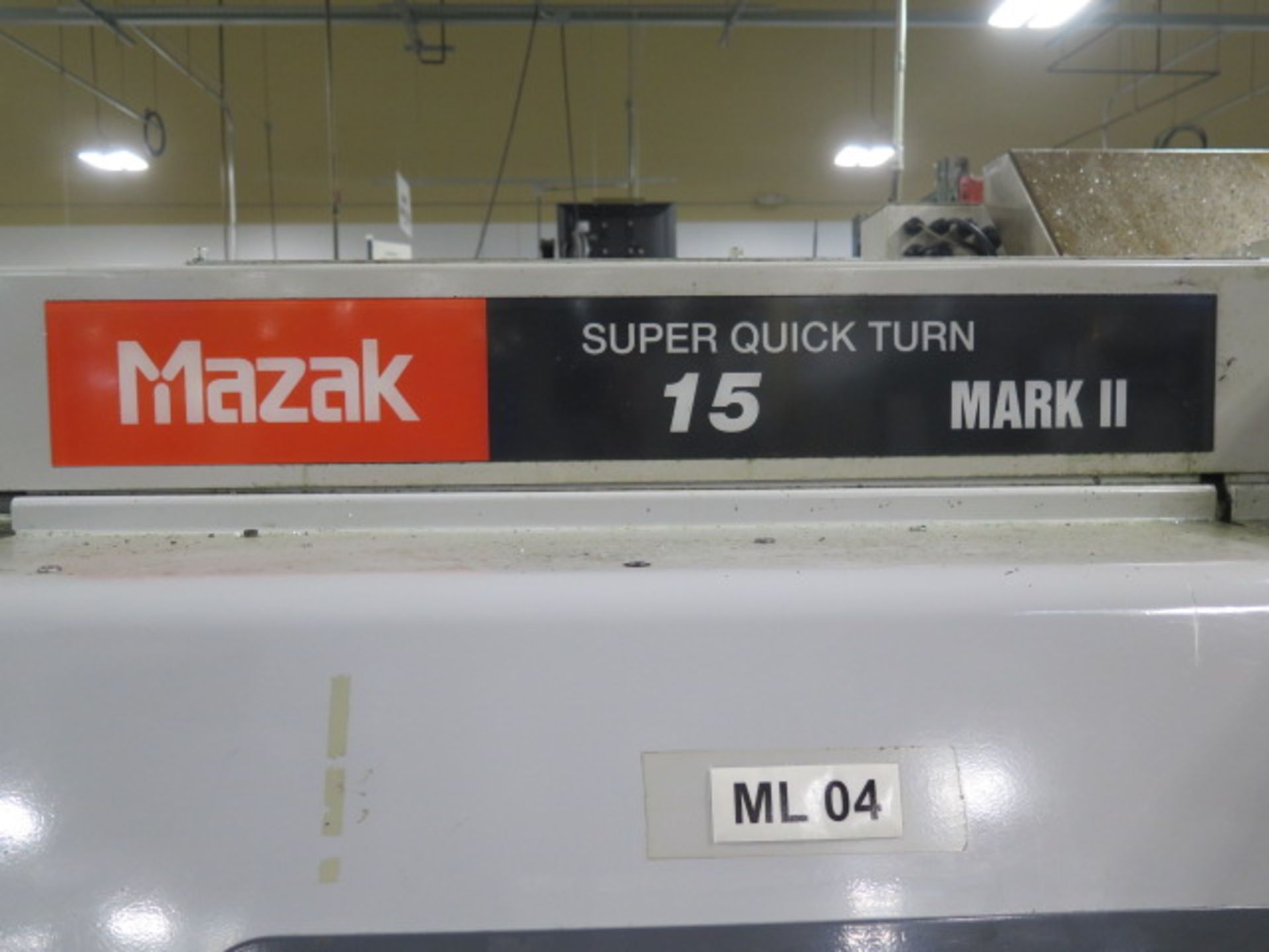 1997 Mazak SQT-15 MARK II CNC Turning Center s/n 126964 w/ Mazatrol T-Plus Controls, Tool Presetter - Image 5 of 16