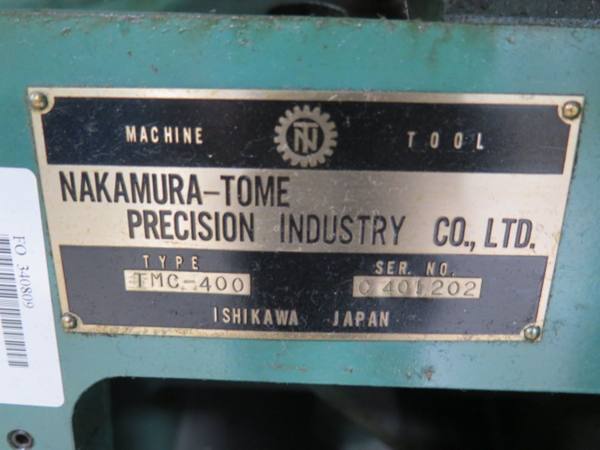 Nakamura-Tome TMC-400 CNC Turning Center s/n C401202 w/ Fanuc Series 16-T Controls, 12-Station Turre - Image 15 of 15