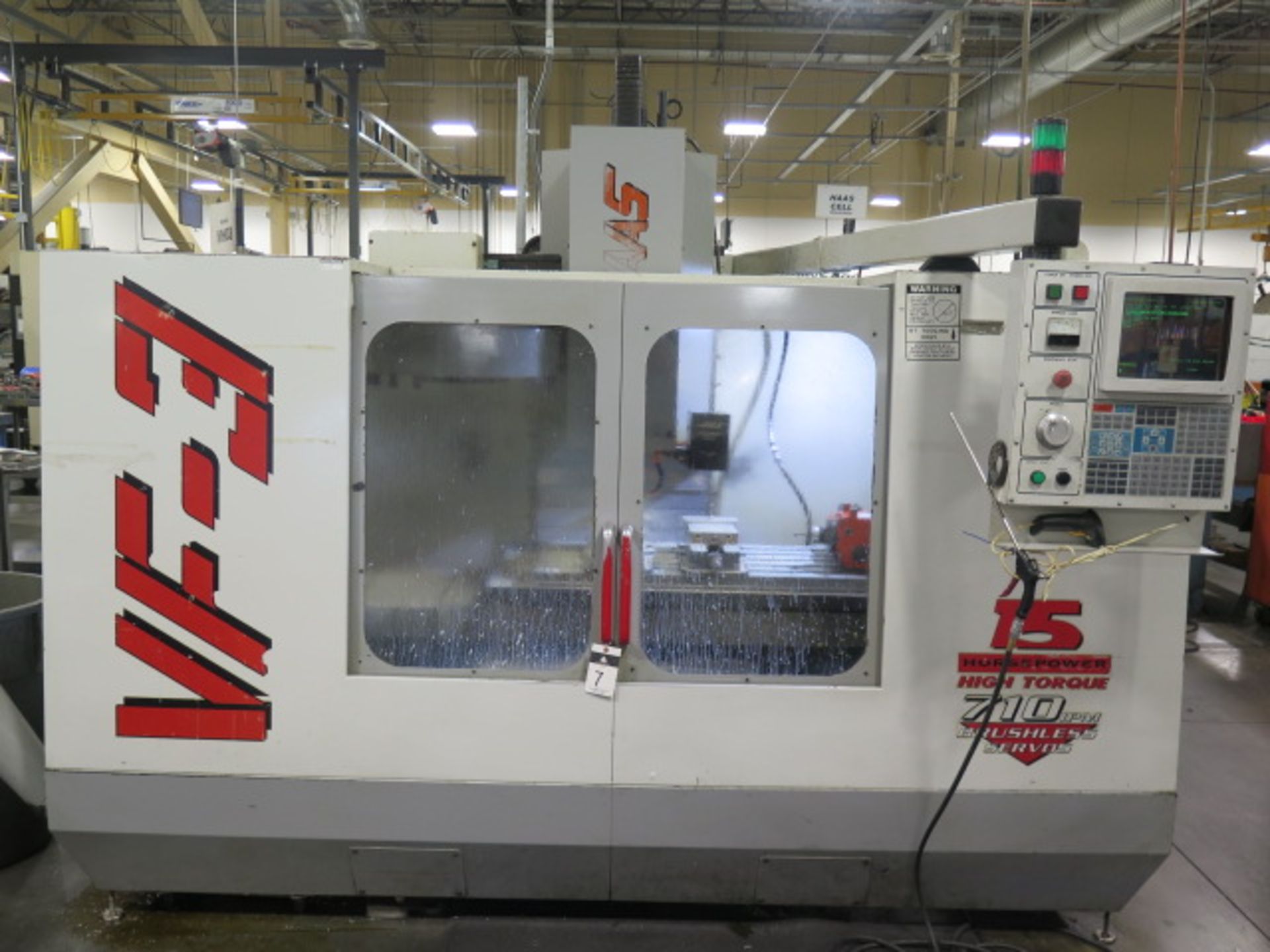 1997 Haas VF-3 4-Axis CNC Vertical Machining Center s/n 10172 w/ Haas Controls, 20-Station ATC, BT