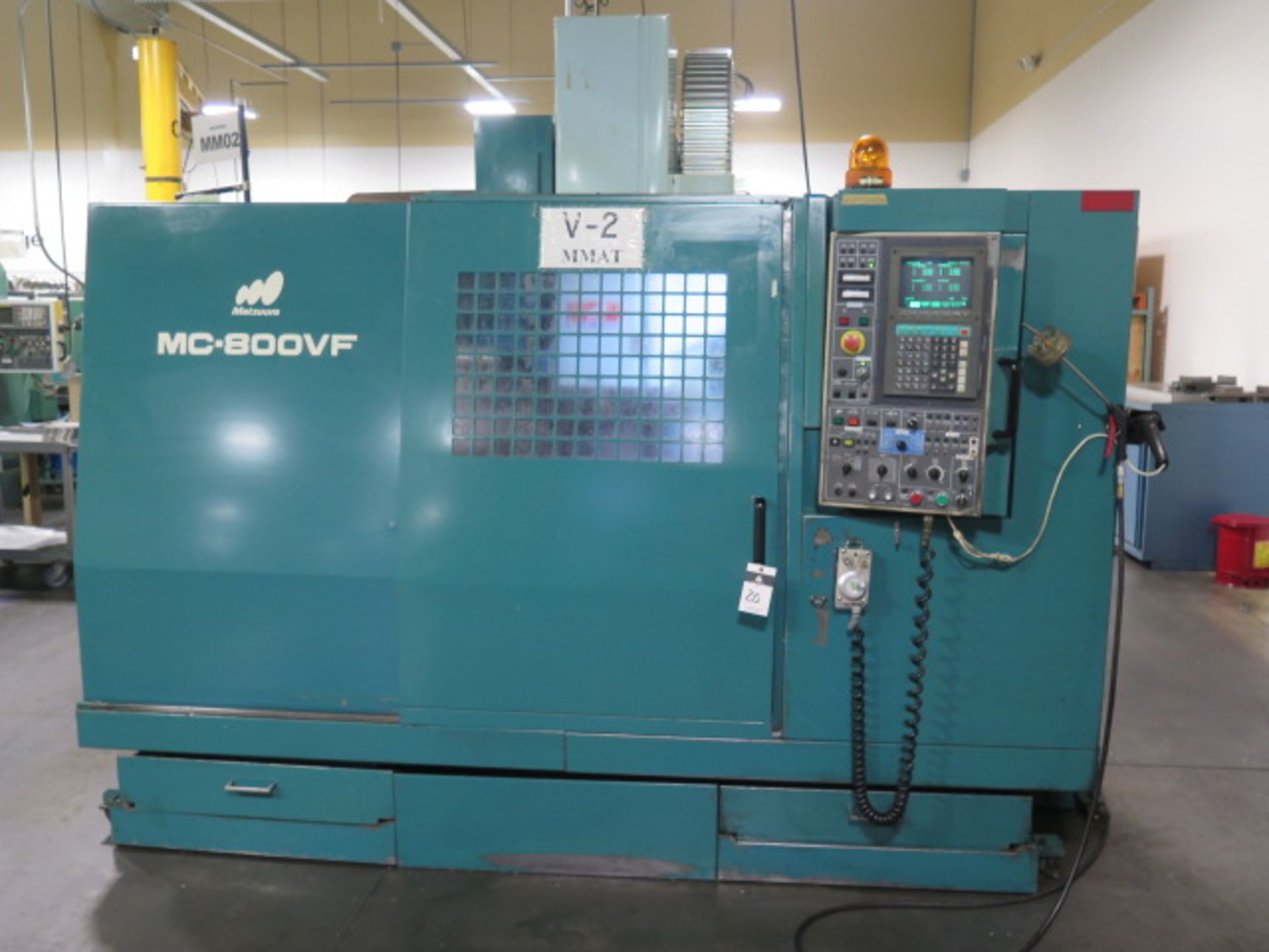 Matsuura MC-800VF CNC Vertical Machining Center s/n 920109612 w/ Yasnac i-80 Controls, Hand Wheel