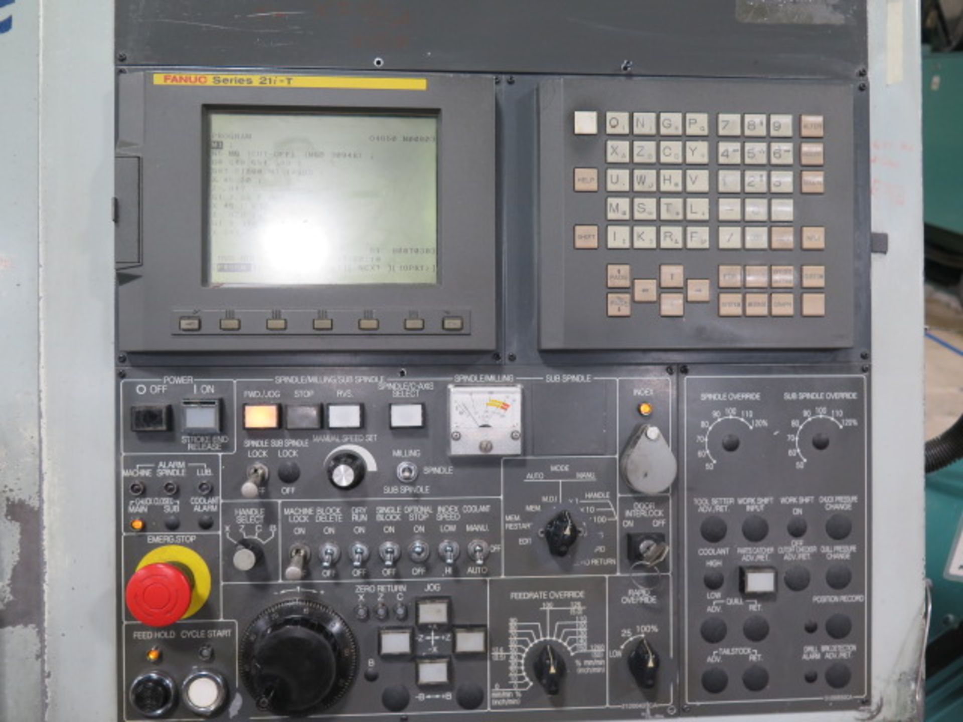 Nakamura-Tone SC-150 CNC Turning Center s/n S150808 w/ Fanuc Series 21i-T Controls, 12-Station Turre - Image 5 of 14