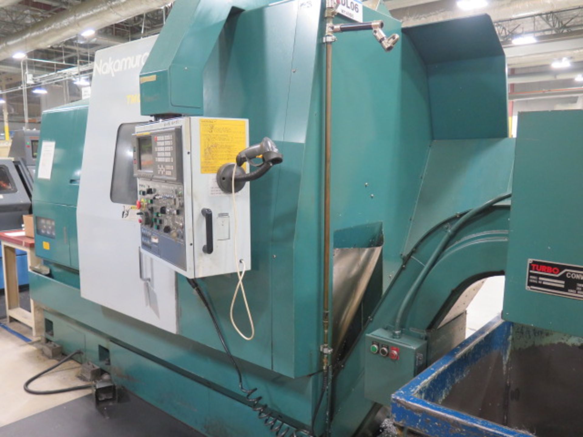 Nakamura-Tome TMC-400 CNC Turning Center s/n C401202 w/ Fanuc Series 16-T Controls, 12-Station Turre - Image 3 of 15