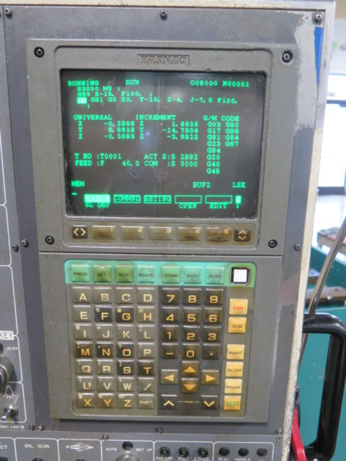 Matsuura RA-3F 2-Pallet CNC Vertical Machining Center s/n 930210424 w/ Yasnac i-80 Controls, Hand Wh - Image 6 of 20