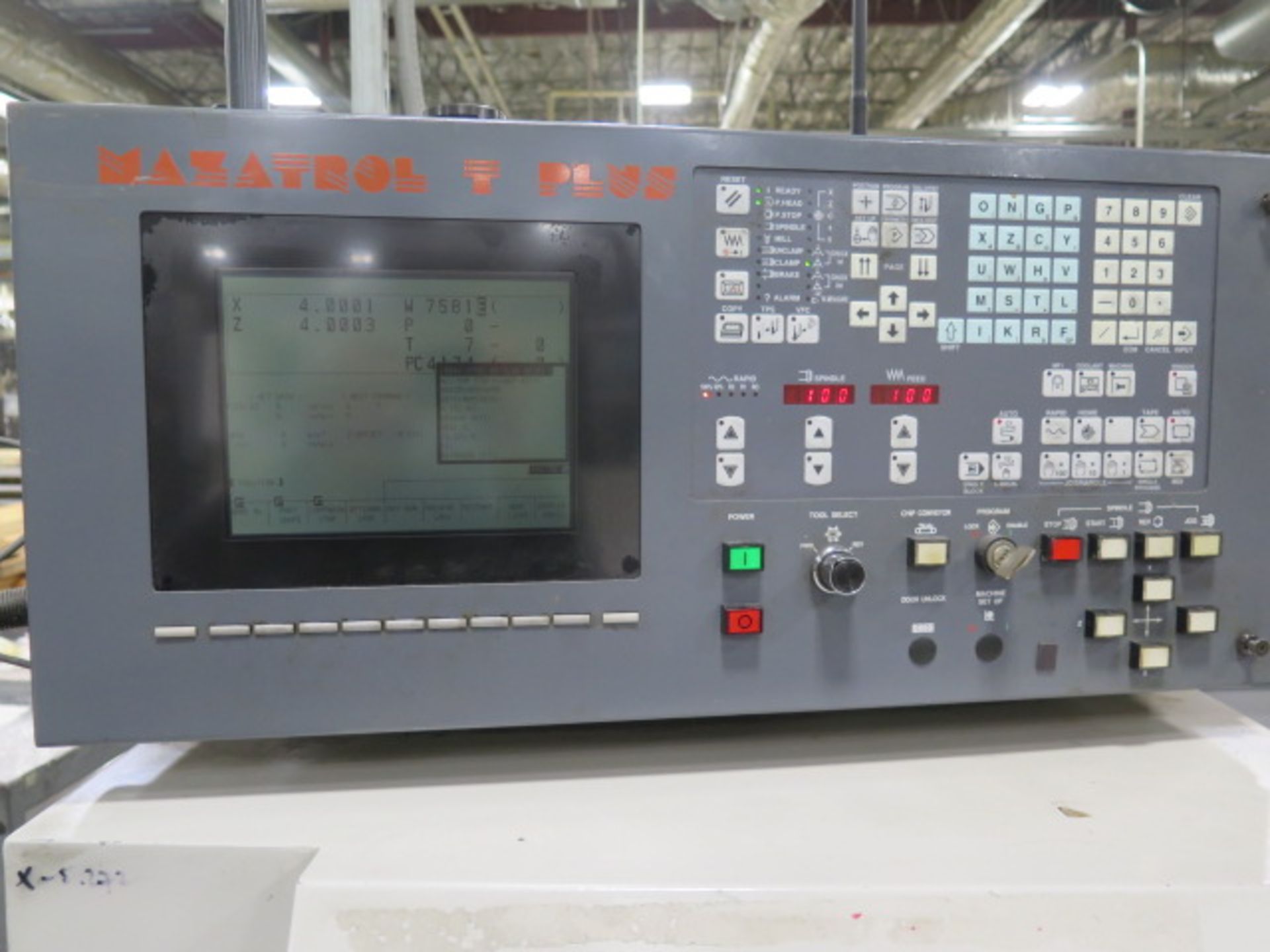 1997 Mazak Quick Turn 6T CNC Turning Center s/n 126692 w/ Mazatrol t-Plus Controls, Tool Presetter, - Image 7 of 15