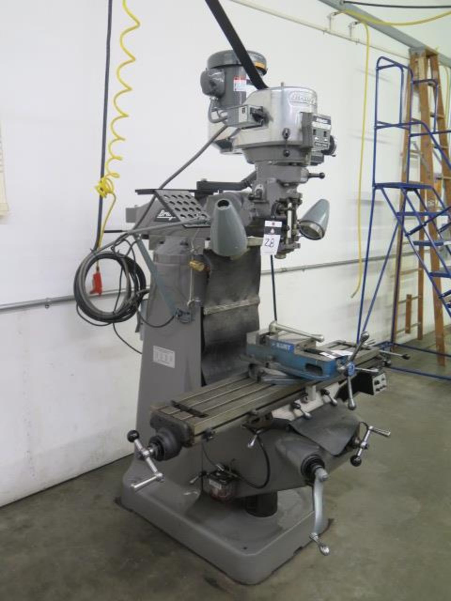 Bridgeport Vertical Mill s/n 273108 w/ Acu-Rite Mill Mate DRO, 2Hp Motor, 60-4200 Dial Change RPM - Image 2 of 15