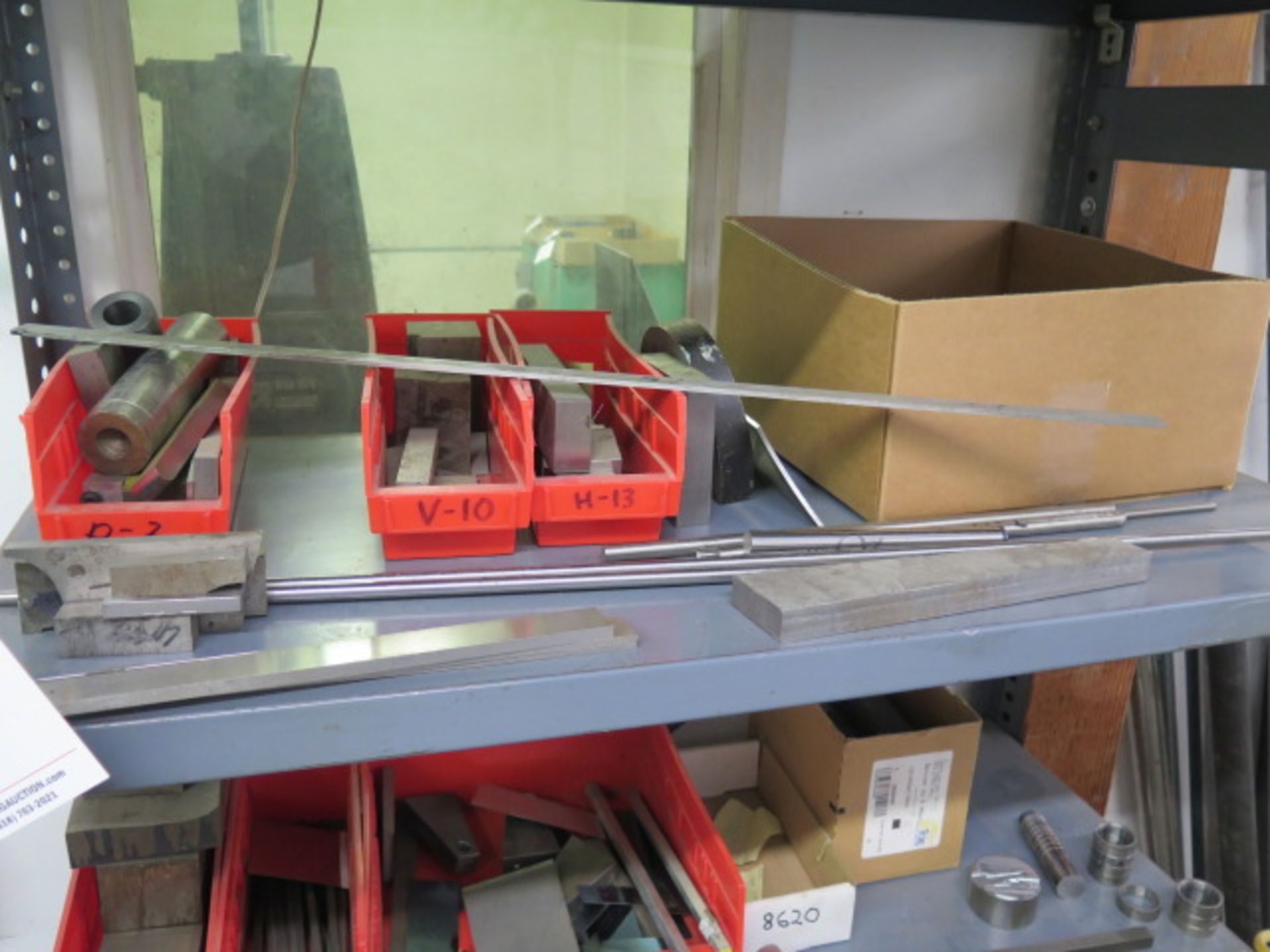 Misc Tool Steels, Stainless and Aluminum w/ Shelf - Image 2 of 4