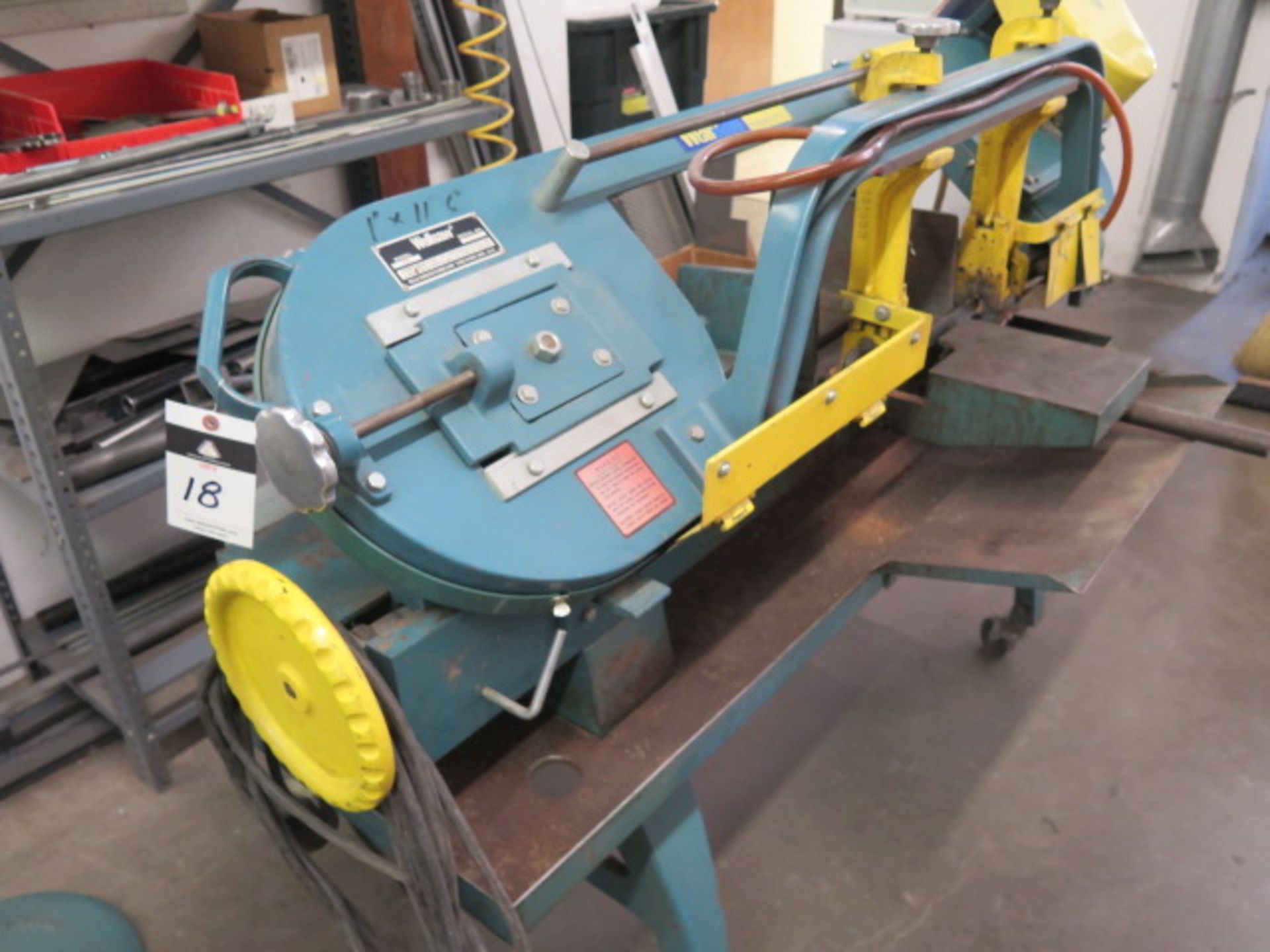 Wellsaw mdl. 850 10" Horizontal Miter Band Saw s/n 2925 w/ Manual Clamping, Work Stop - Image 2 of 7