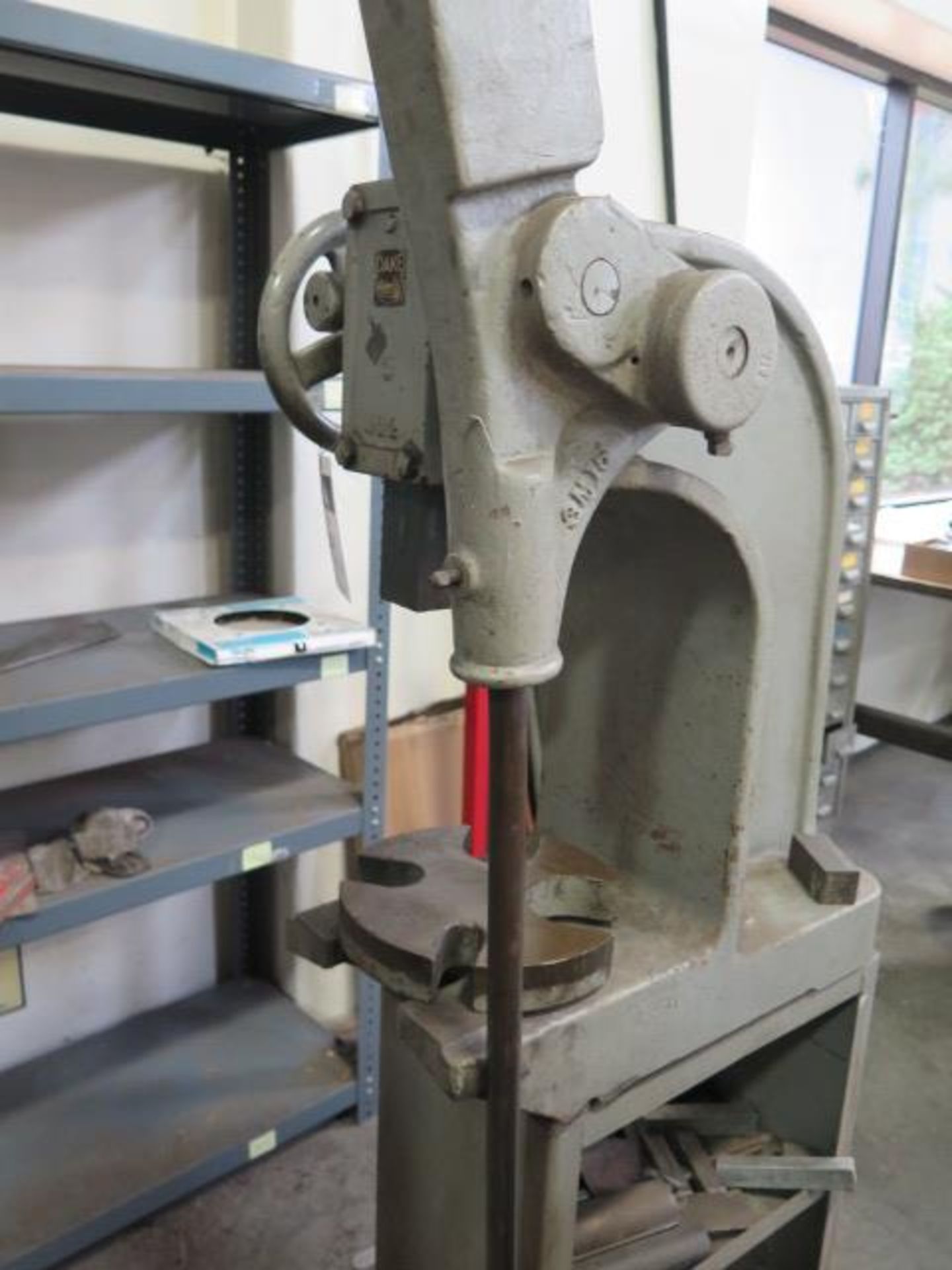 Dake No. 3A Arbor Press w/ Speed Wheel and Stand - Image 3 of 7