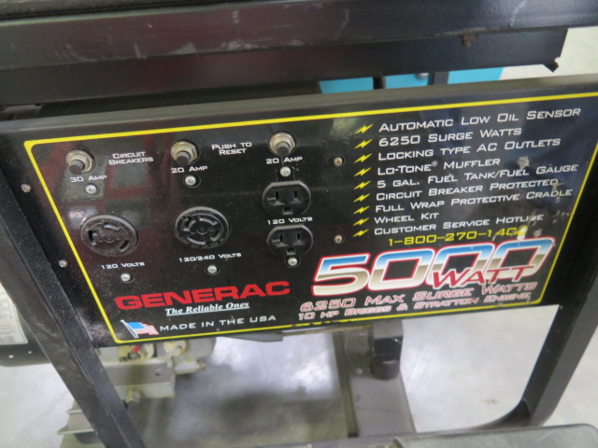 Generac 5000 Watt Portable Generator - Image 3 of 5