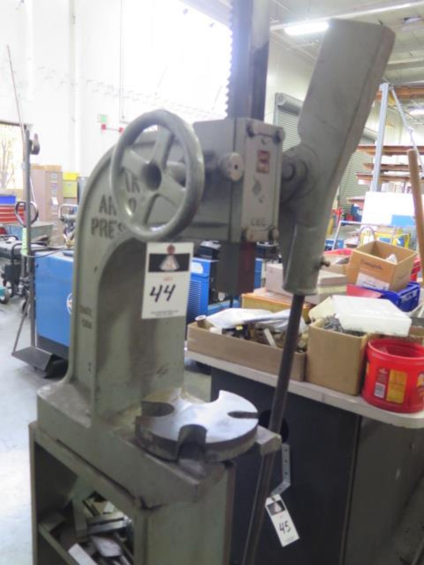 Dake No. 3A Arbor Press w/ Speed Wheel and Stand - Image 2 of 7