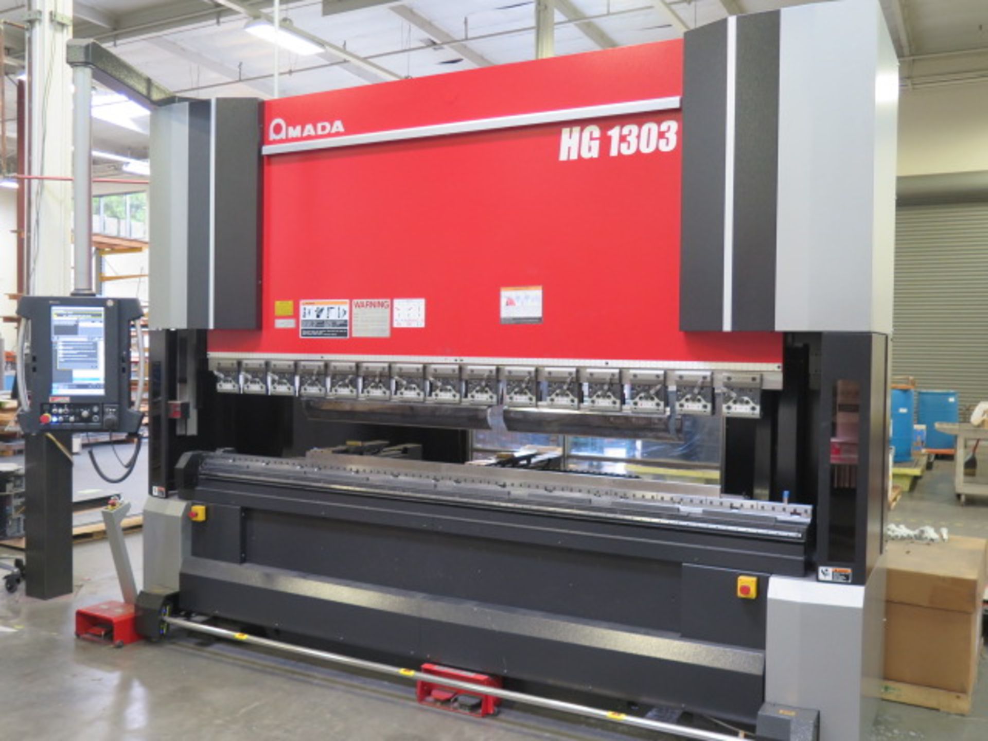 6/2017 Amada HG1303 146 Ton x 122” 8-Axis CNC Press Brake s/n 13308626 w/ Amada AMNC3i Controls - Image 2 of 29