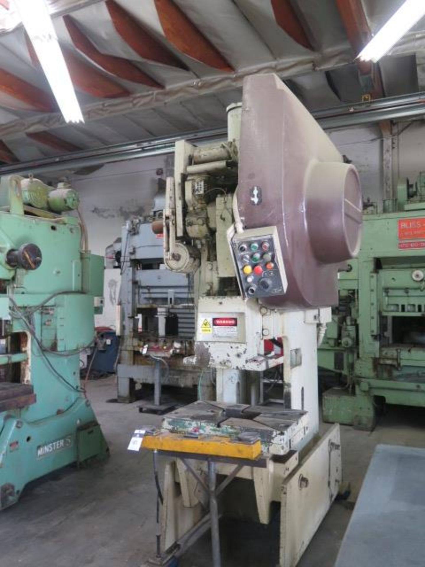 Niagara M-60 60-Ton OBI Stamping Press s/n 50660 w/ 4” Stroke, 3” Ram Adj., 32” x 21” Bolster - Image 3 of 8