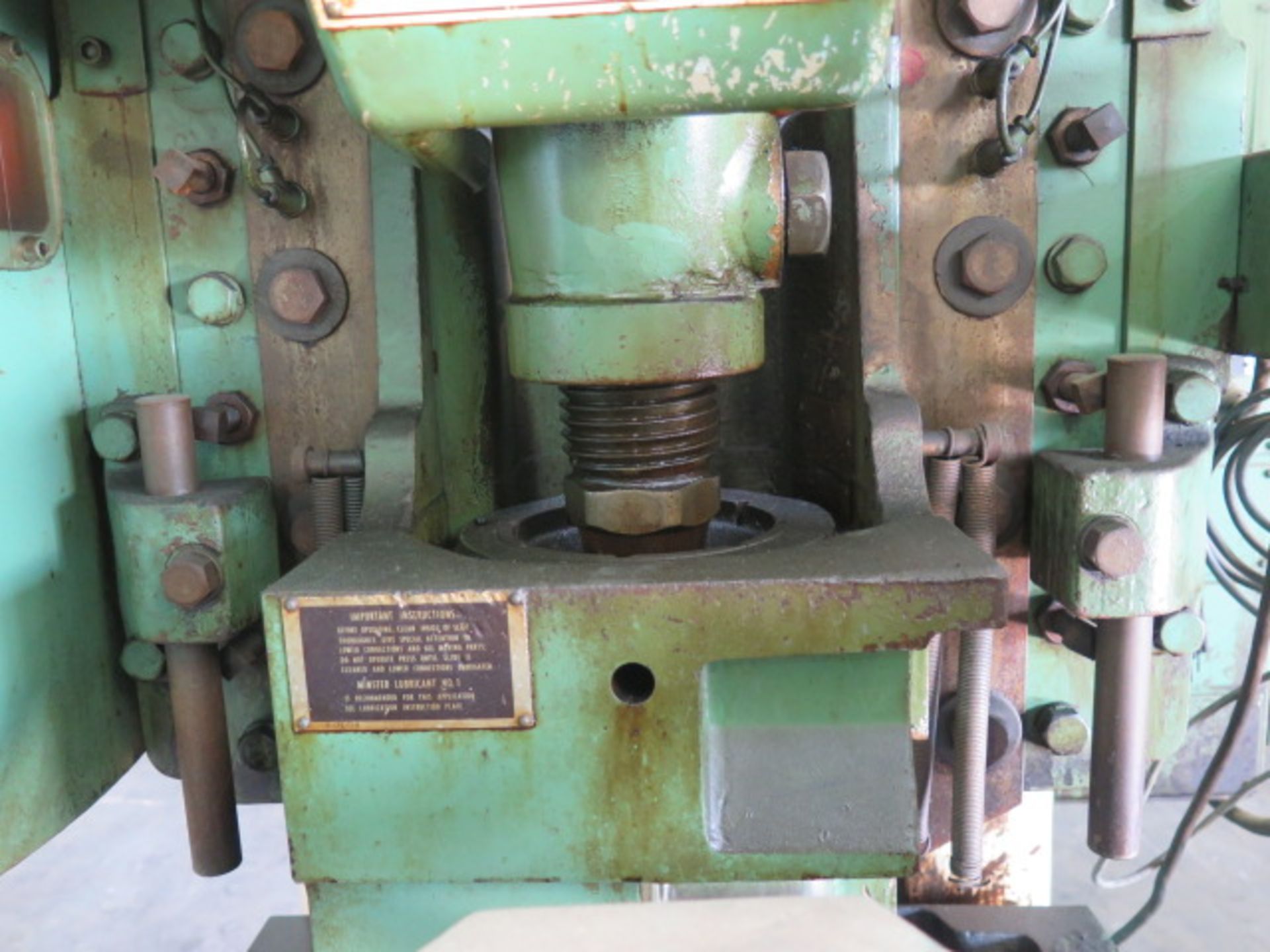 Minster No.5 Type 101-5F 45-Ton OBI Stamping Press s/n 101-5-20528 w/ 3” Stroke, 2.5” Ram Adj., - Image 7 of 9