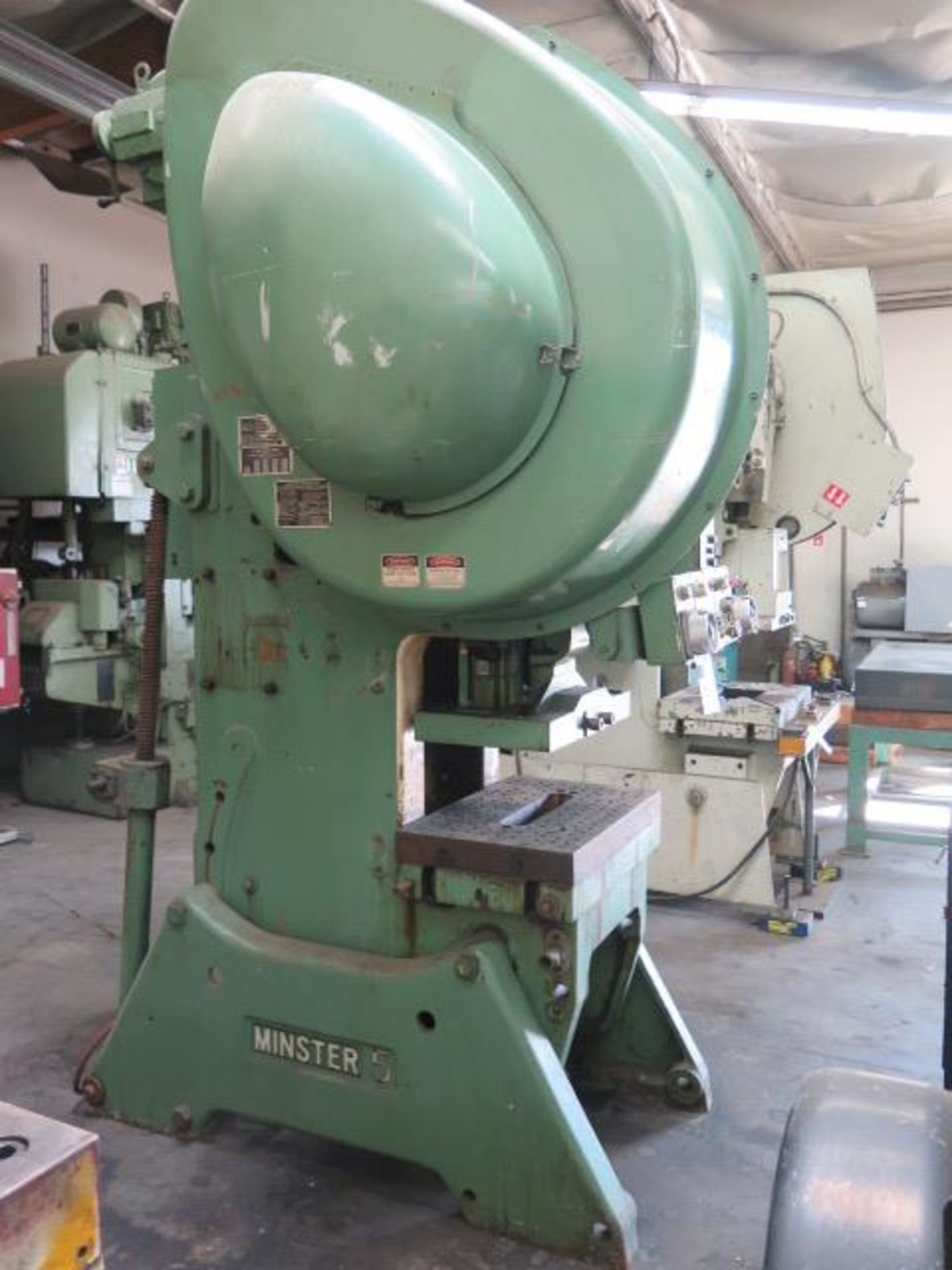 Minster No.5 Type 101-5F 45-Ton OBI Stamping Press s/n 101-5-20528 w/ 3” Stroke, 2.5” Ram Adj., - Image 2 of 9