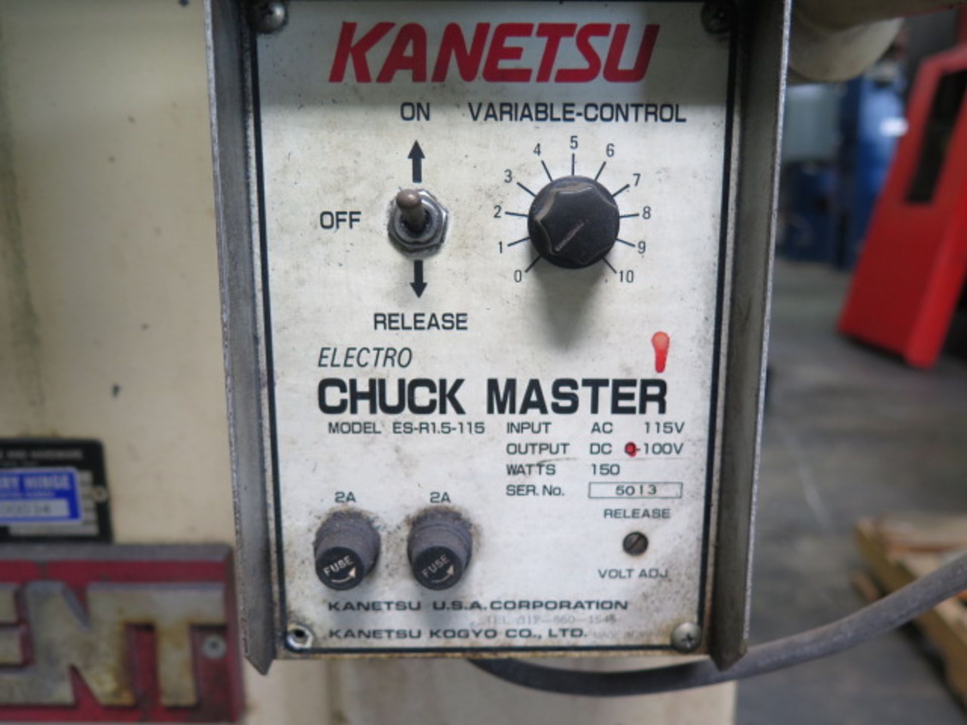 Kent KGS-200 6” x 12” Surface Grinder s/n 851257-5 w/ Wheel Dresser (NO CHUCK) - Image 8 of 10