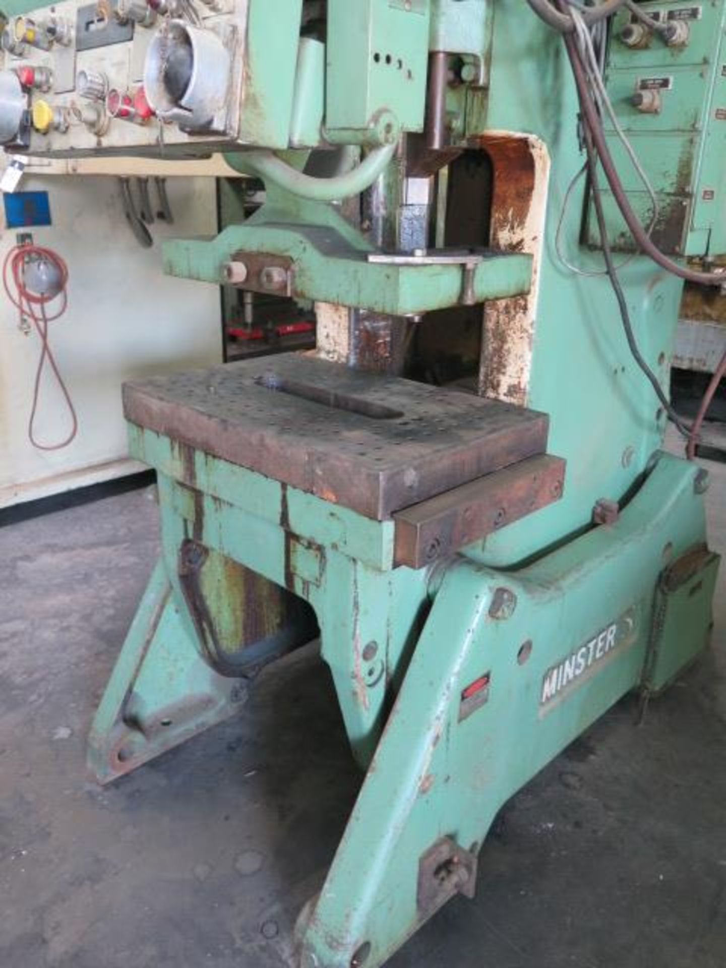 Minster No.5 Type 101-5F 45-Ton OBI Stamping Press s/n 101-5-20528 w/ 3” Stroke, 2.5” Ram Adj., - Image 4 of 9