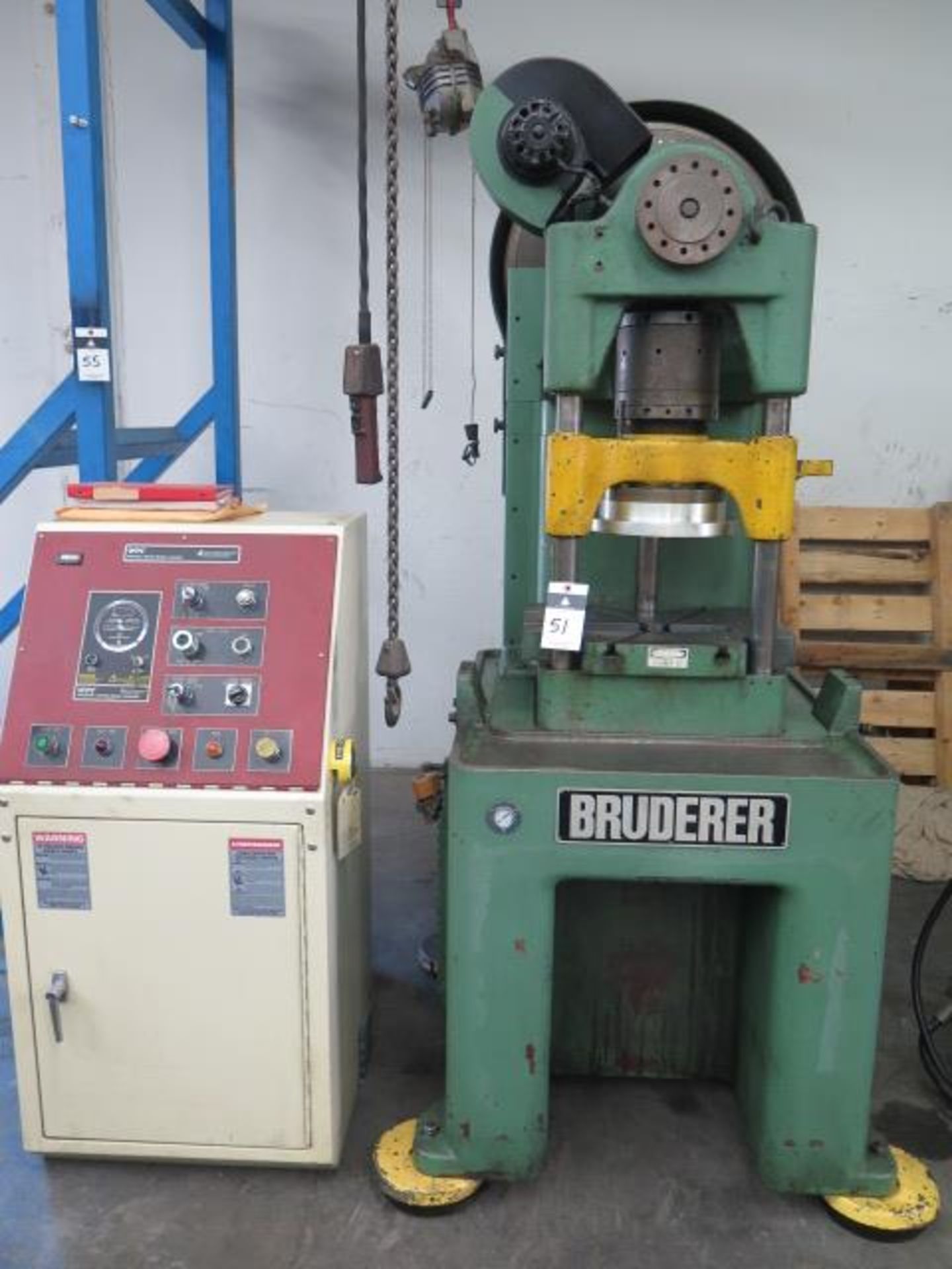 Bruderer BTSA-30 30-Ton High Speed Stamping Press s/n NA w/ Wintriss Data Instruments Clutch and