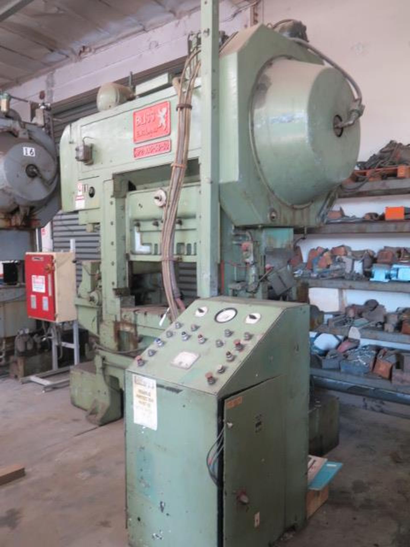 Bliss HP2-100-36-30 High Speed Straight Side Double Crank Stamping Press s/n B356-16481-1966 w/ 5” - Image 4 of 11