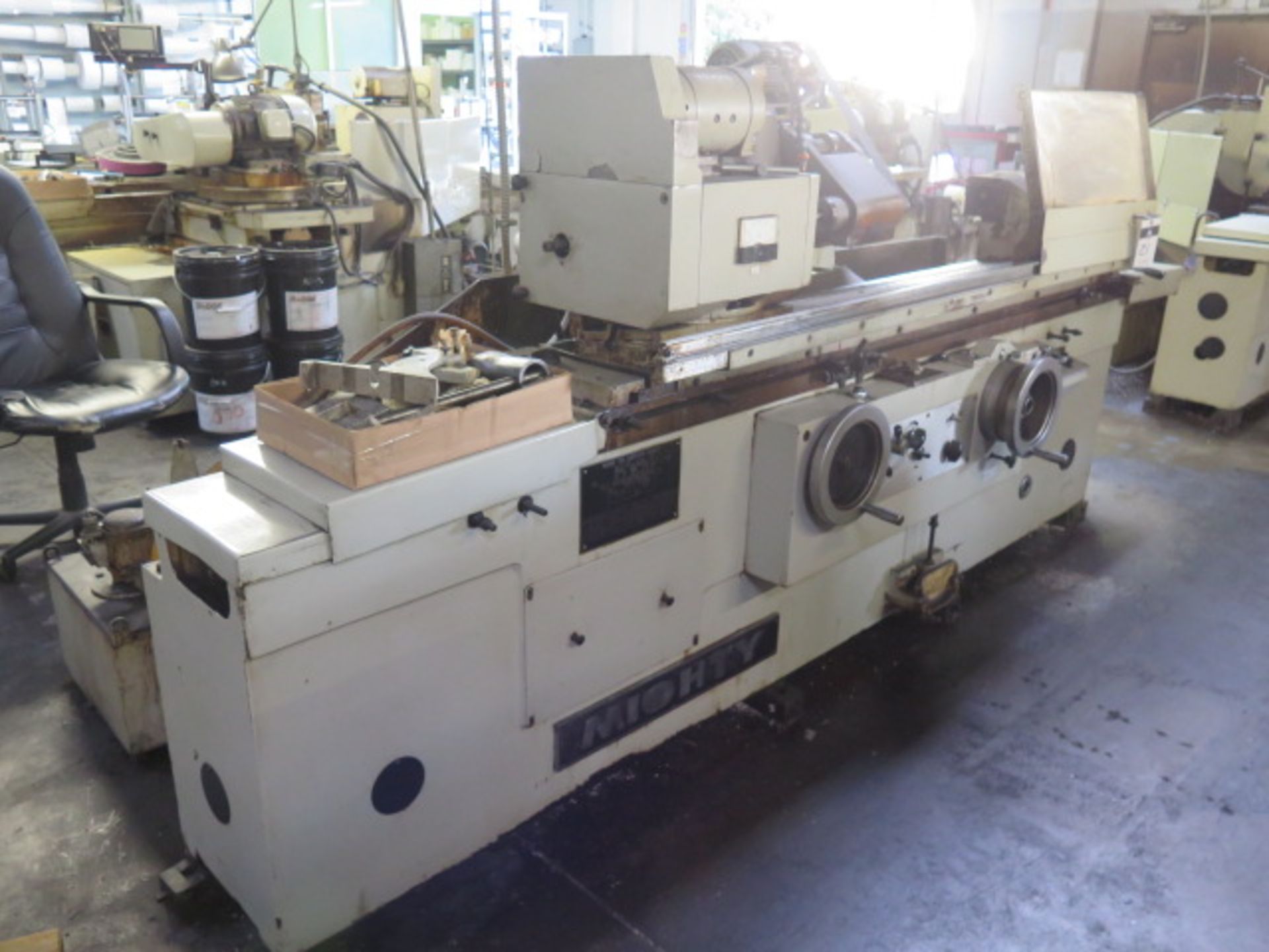 Mighty mdl. 13X40 13" x 40" Hydraulic Cylindrical / ID Grinder s/n 89047 w/ Motorized Work Head 6.5" - Image 3 of 16