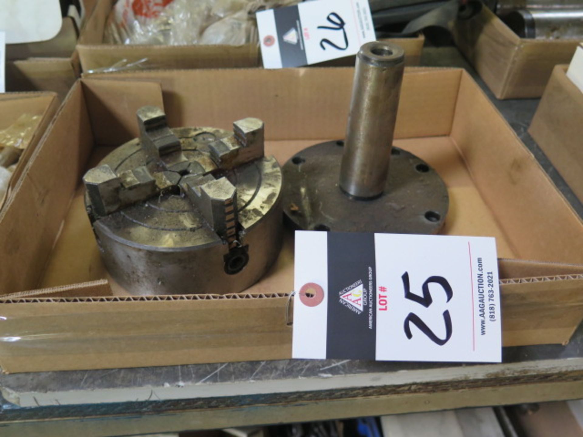 6" 4-Jaw Tailstock Chuck